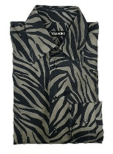 image of Tom Ford O1Loc1C0324 94Yyde Shirt In White & Black in White/Black, Men's (Size Large)