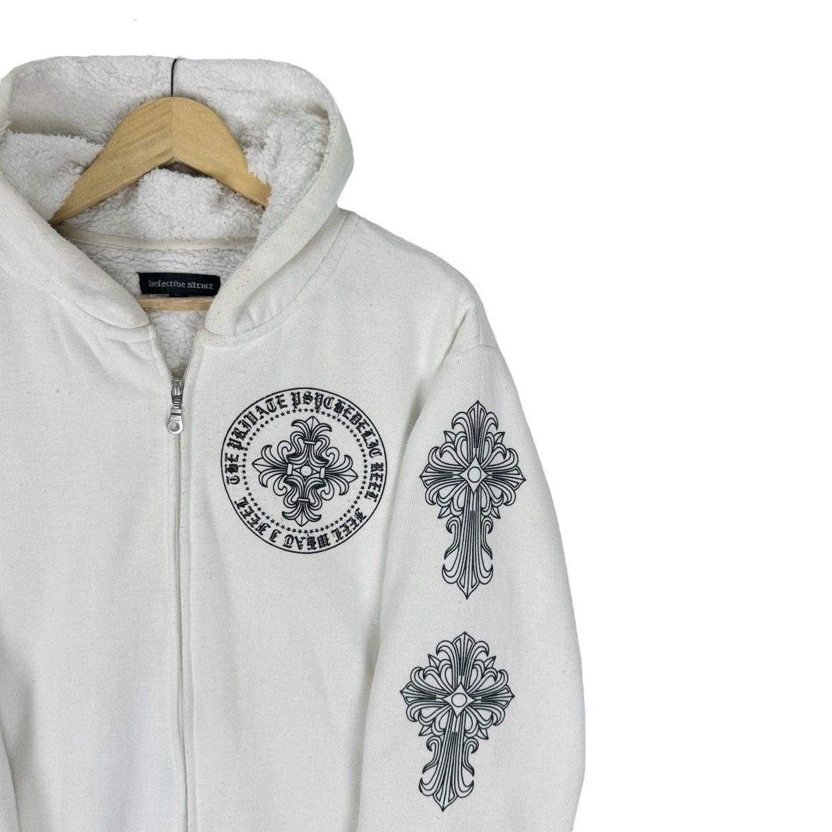 Japanese Brand ☀️DEFECTIBE STRUCT HOODIE SWEATSHIRT LIKE CHROME HEARTS Size US L / EU 52-54 / 3 - 5 Thumbnail