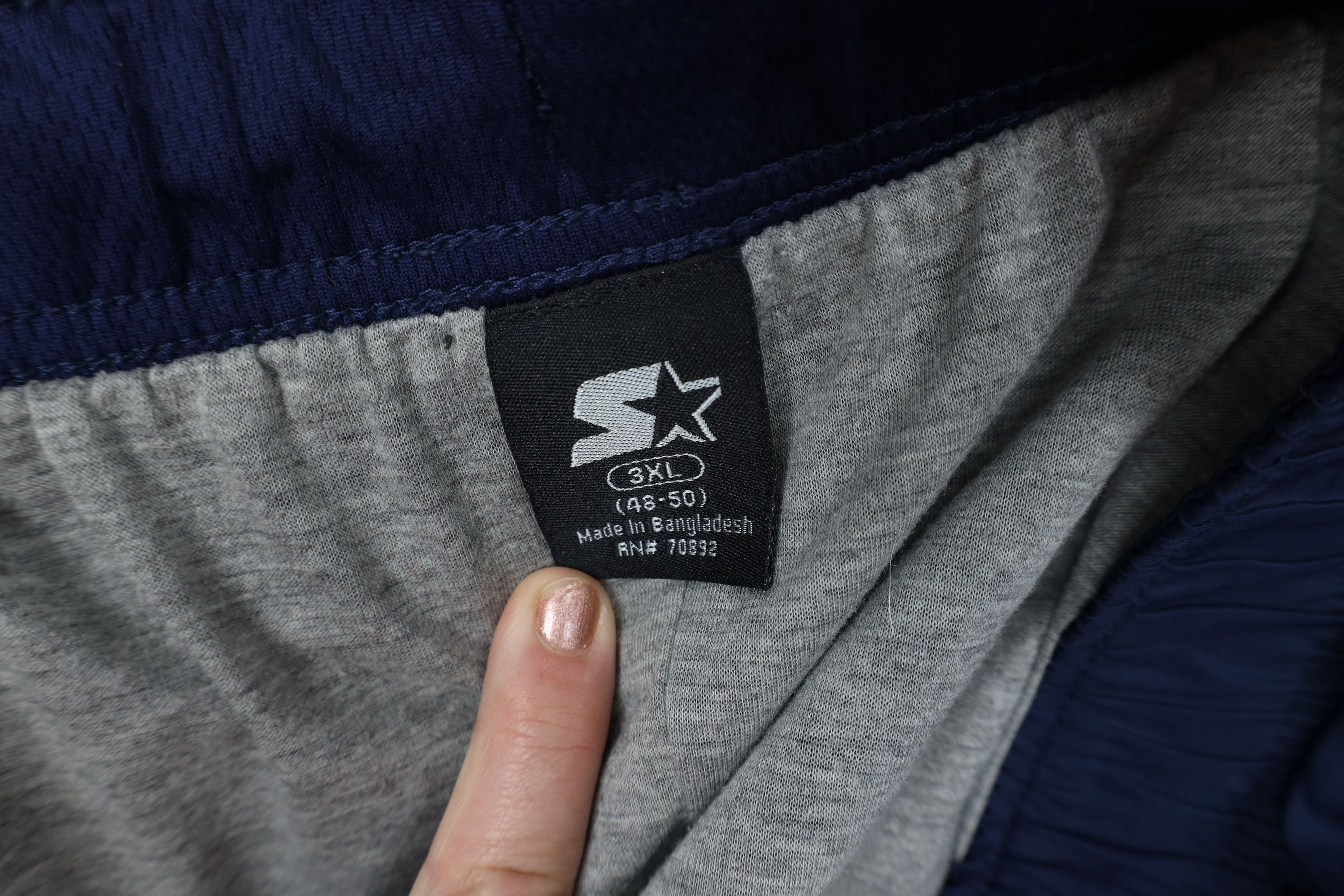 Starter Vintage 90s Y2K Starter Lined Wide Leg Windbreaker Pants Size US 42 / EU 58 - 11 Thumbnail