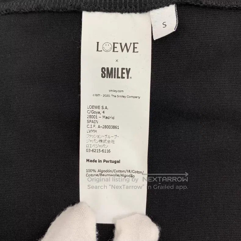 Loewe Loewe Black smiley face print cotton round neck short slee Size S / US 4 / IT 40 - 8 Thumbnail