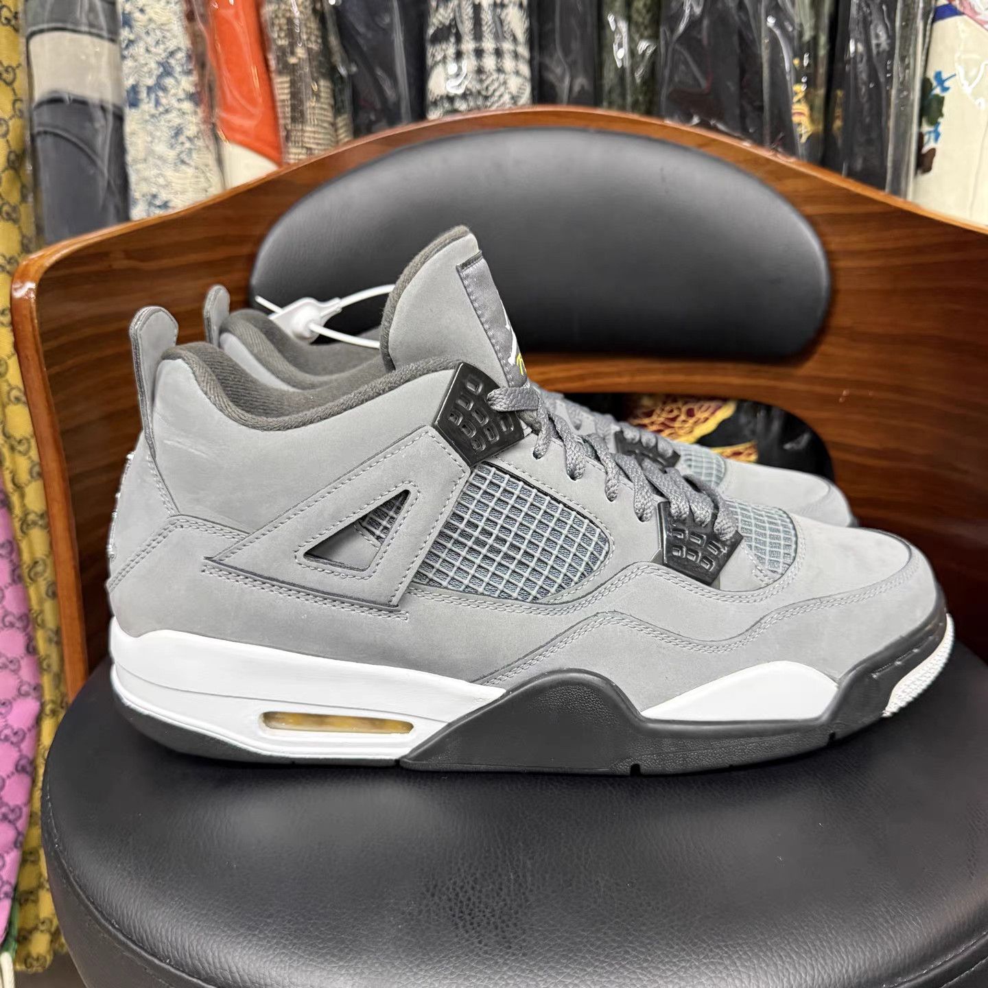Nike Air Jordan 4 Cool Grey Mid Sneakers K15 Size US 14 / EU 47 - 4 Thumbnail