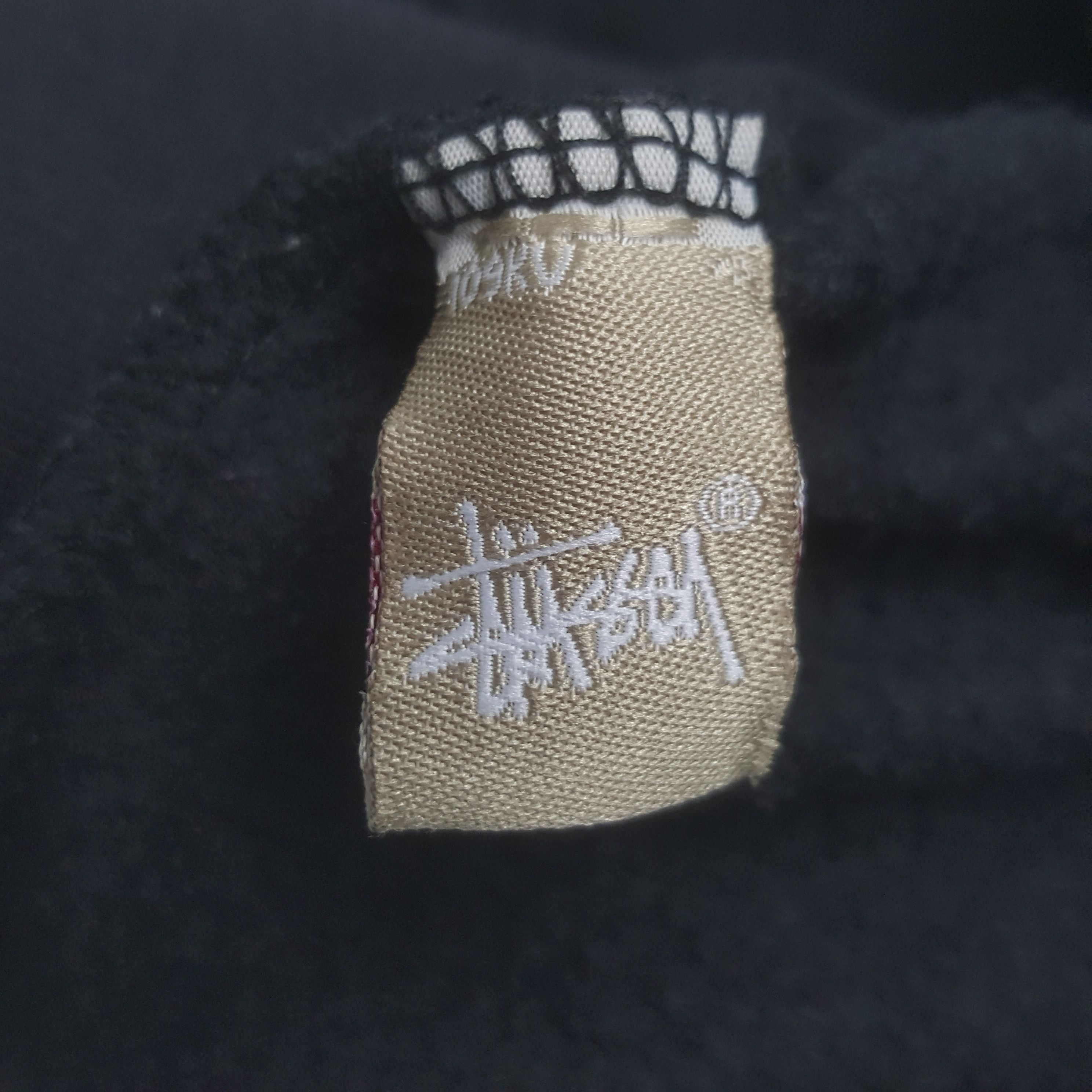 Stussy × Vintage Vintage Stussy Big Logo Zipper Sweater With Hoodies Size US L / EU 52-54 / 3 - 9 Thumbnail