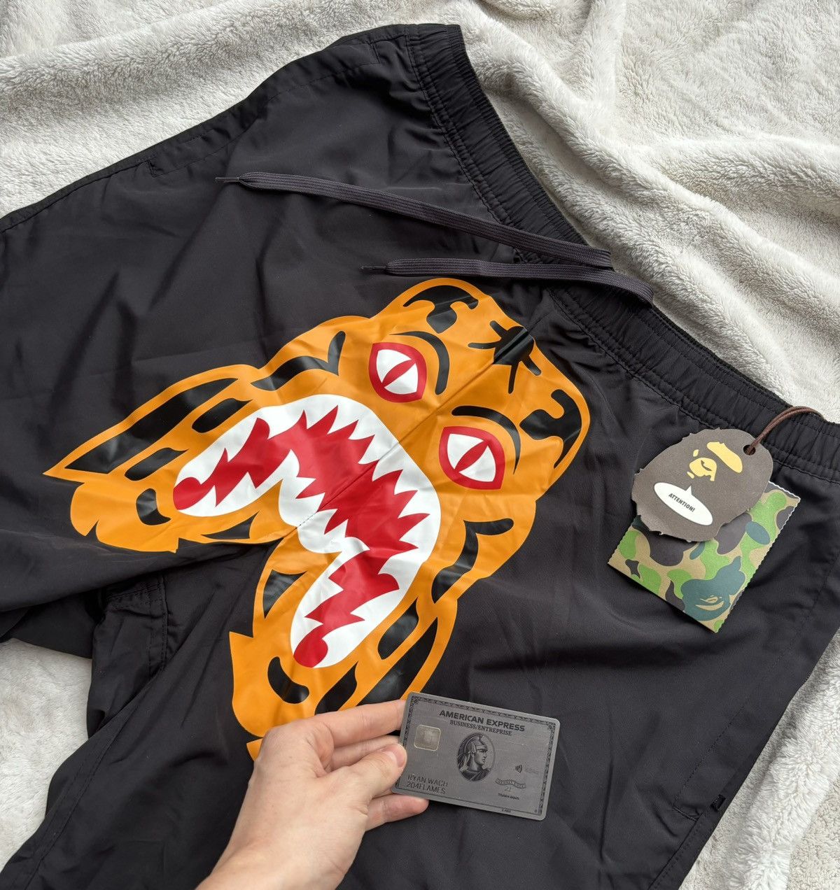 Bape shorts tiger best sale