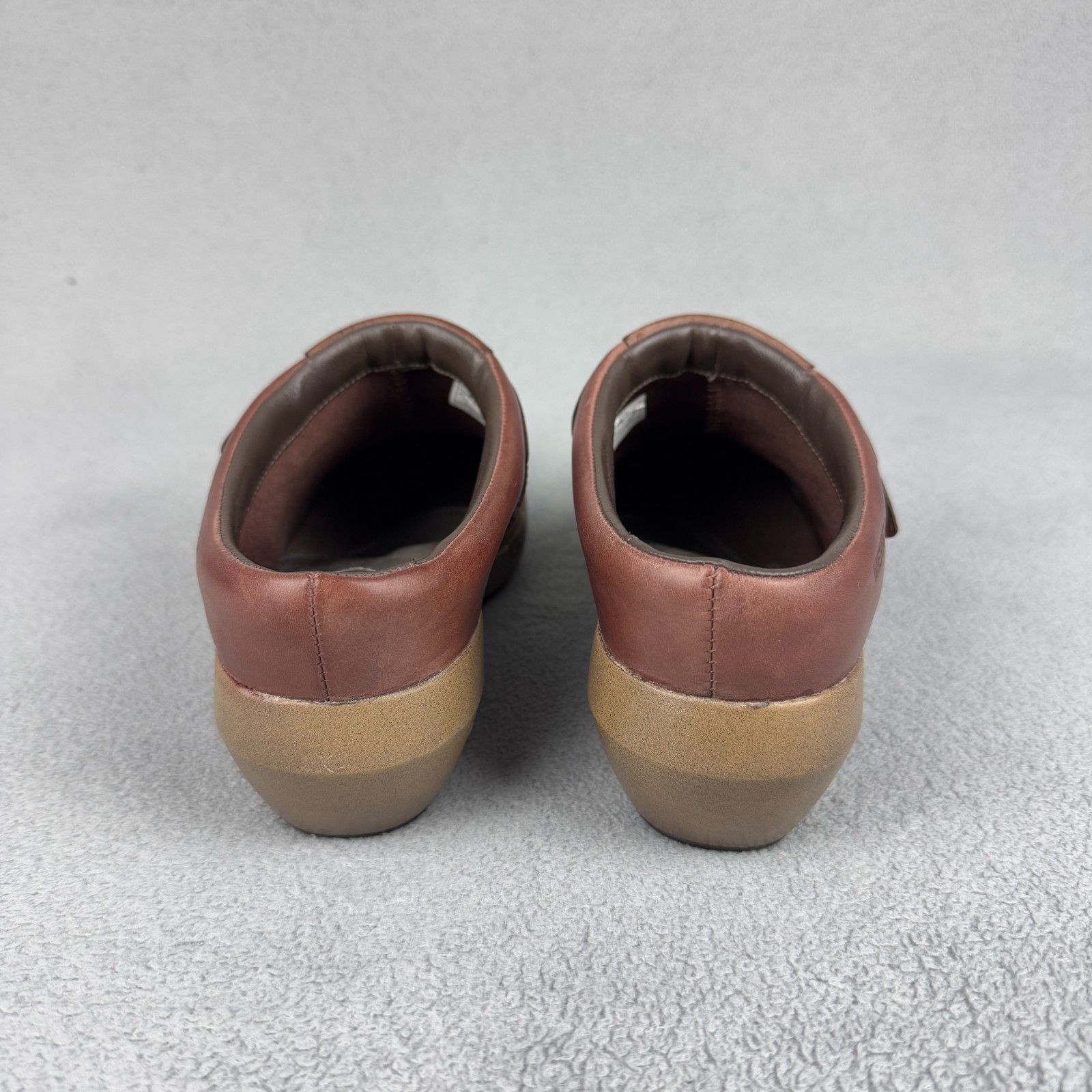 Merrell Merrell Brown Leather Clogs Comfort Slip On Shoes 9.5 Size US 9.5 / IT 39.5 - 5 Thumbnail