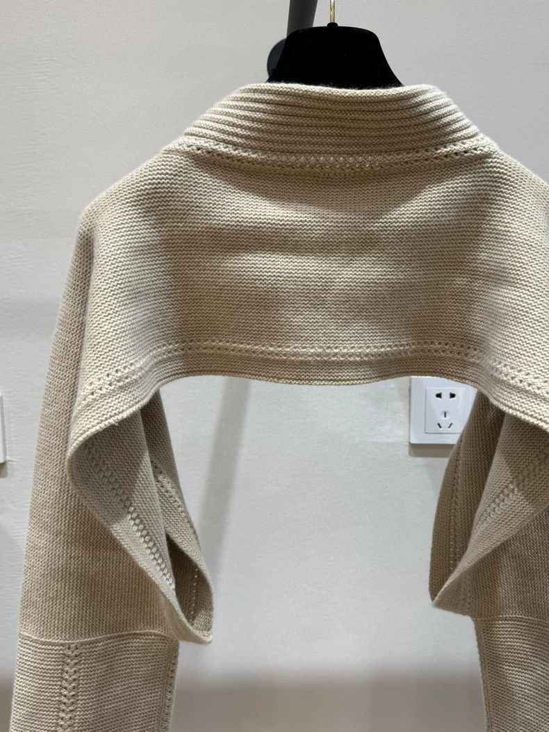 Loewe LOEWE Kakao knit shawl Size S / US 4 / IT 40 - 6 Thumbnail