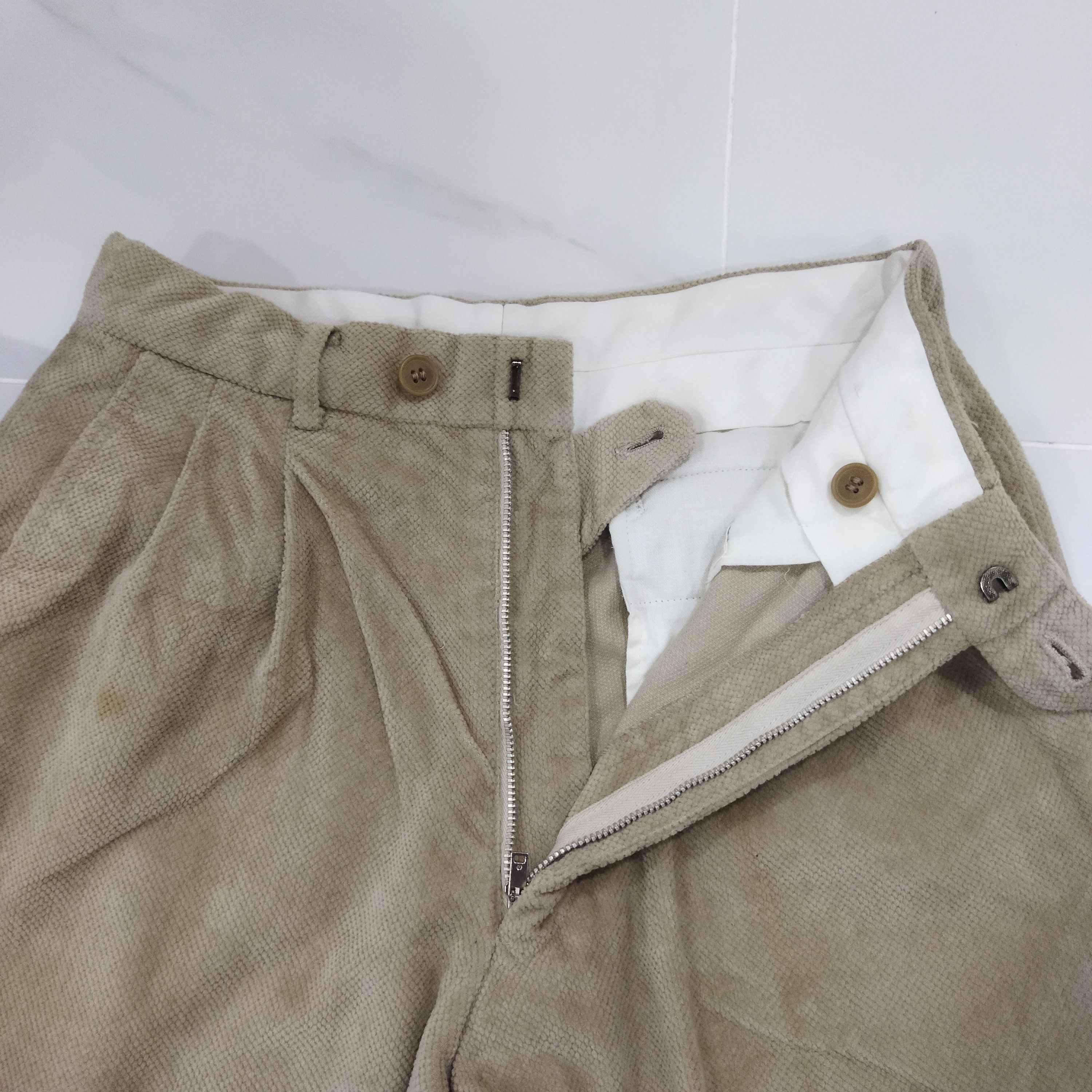 Japanese Brand ST.MARTIN DE JAZZ FADED WHITE YELLOW FLARED PANTS Size US 34 / EU 50 - 9 Thumbnail