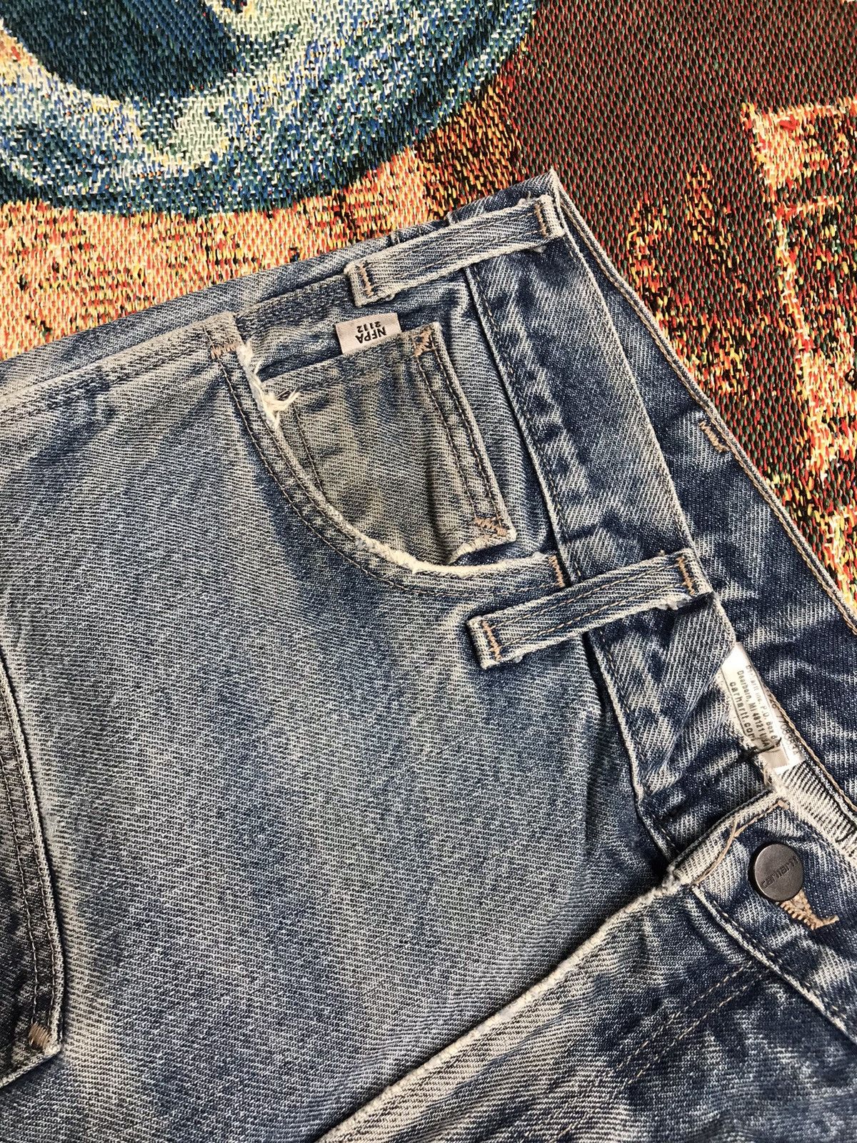 Carhartt Vintage Carhartt double knee workwear denim Size US 38 / EU 54 - 7 Thumbnail