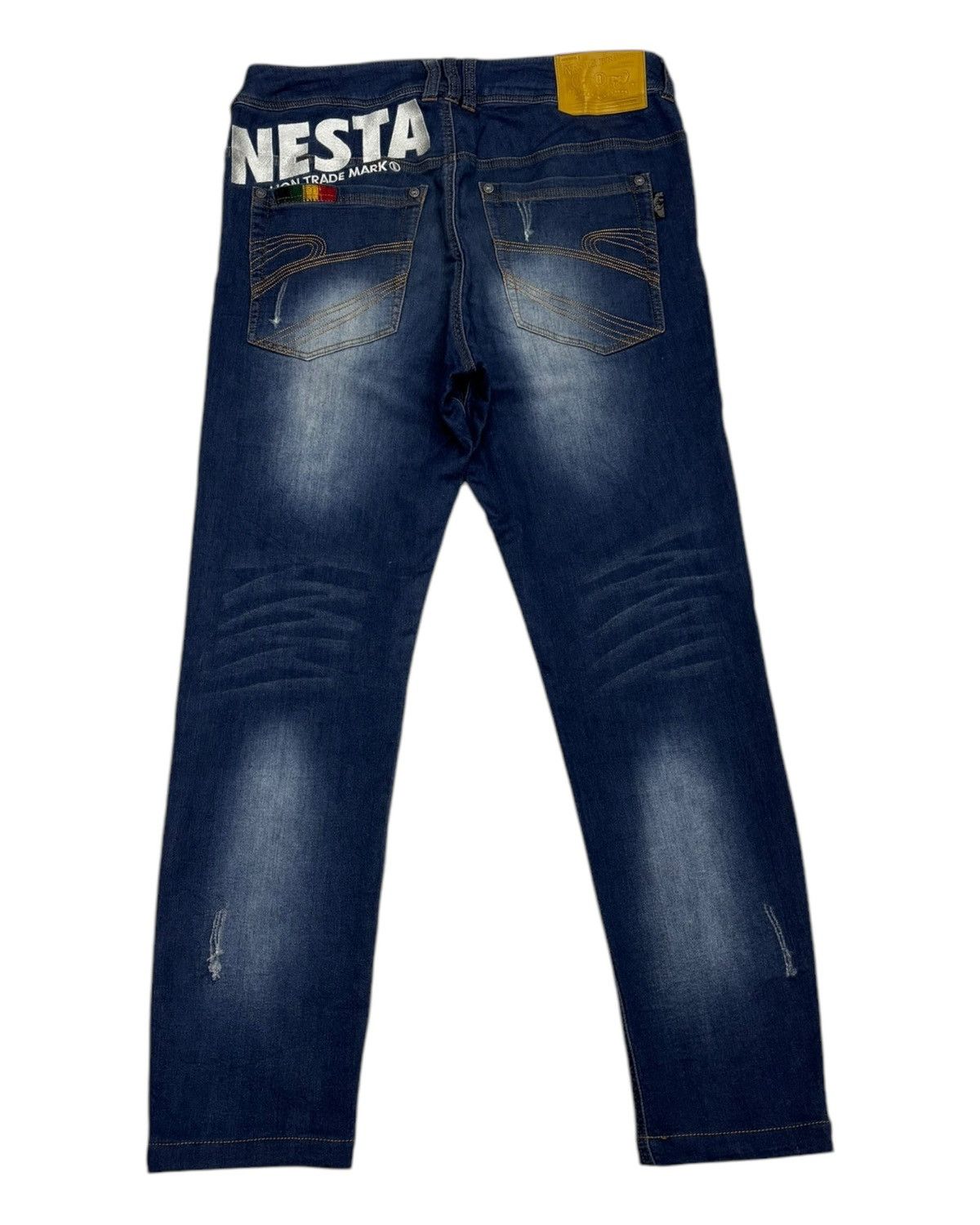 Japanese Brand × Kapital × Tornado Mart Nesta Brand Lion Trade Mark Denim Soft Jeans Size US 33 - 6 Thumbnail