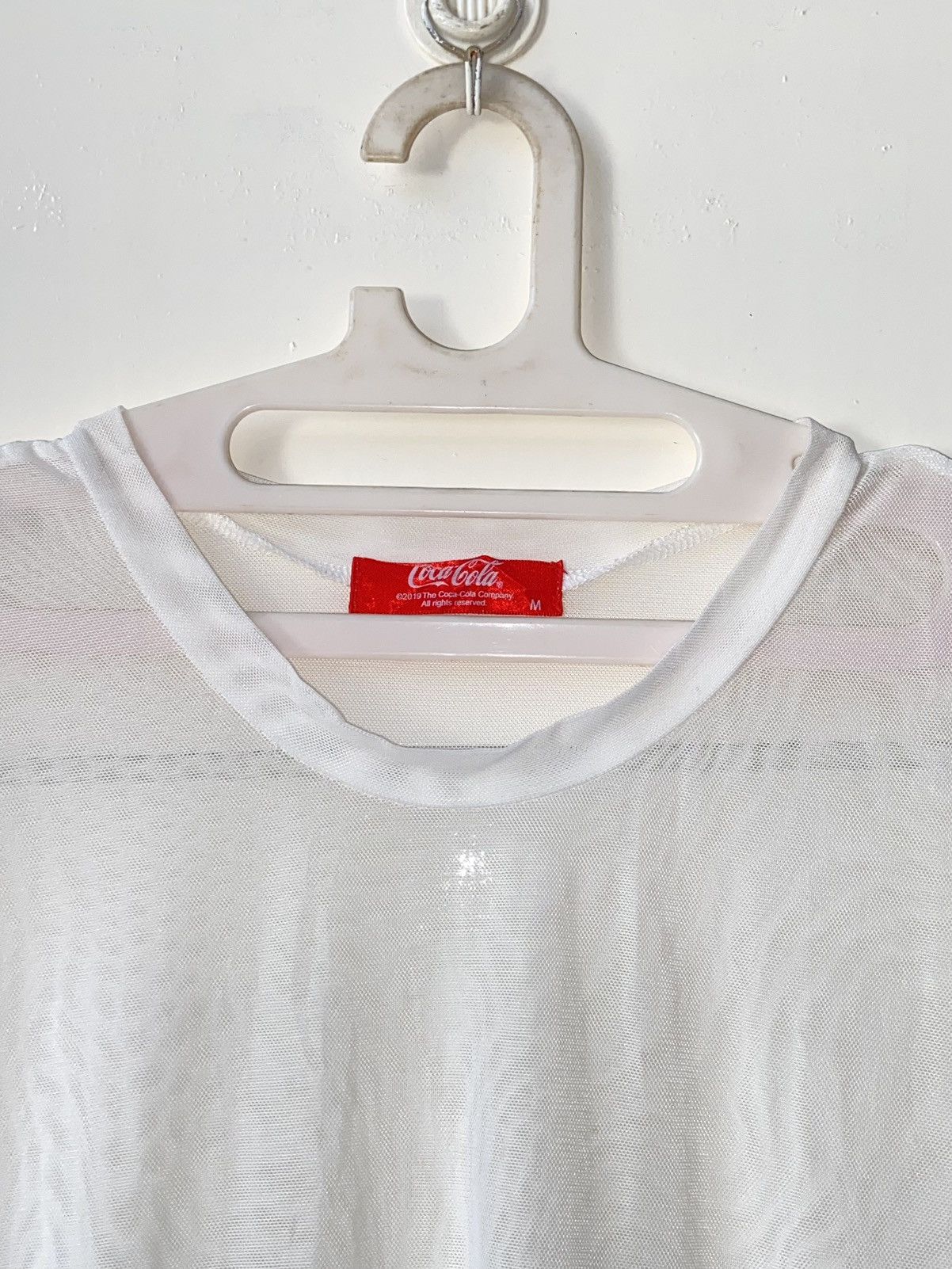 Coca Cola COCA COLA White Mesh T-shirt Size US M / EU 48-50 / 2 - 4 Thumbnail