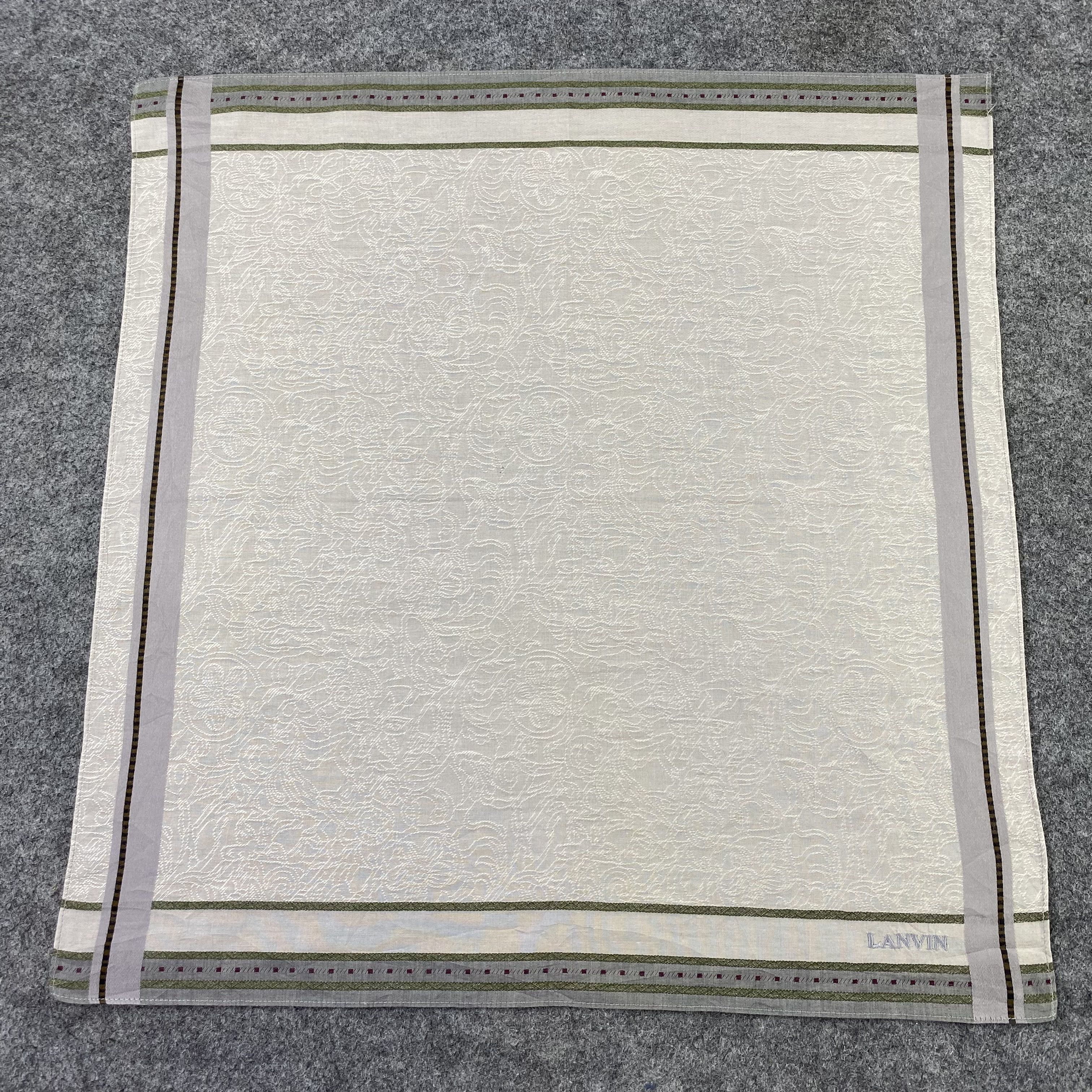 Lanvin × Vintage Lanvin Handkerchief / Bandana / Neckerchief / Headscarf-B853 Size ONE SIZE - 3 Thumbnail