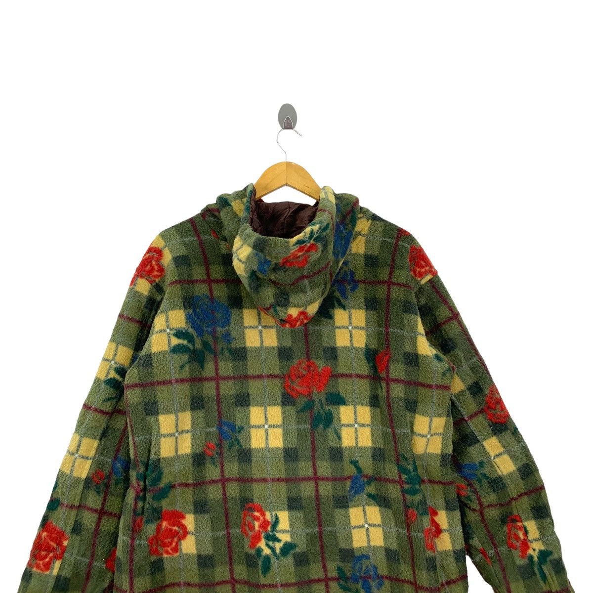 Japanese Brand × Vintage Vintage IN SHORT Japanese Brand Flower Wool Hoodie Jacket Size L / US 10 / IT 46 - 6 Thumbnail