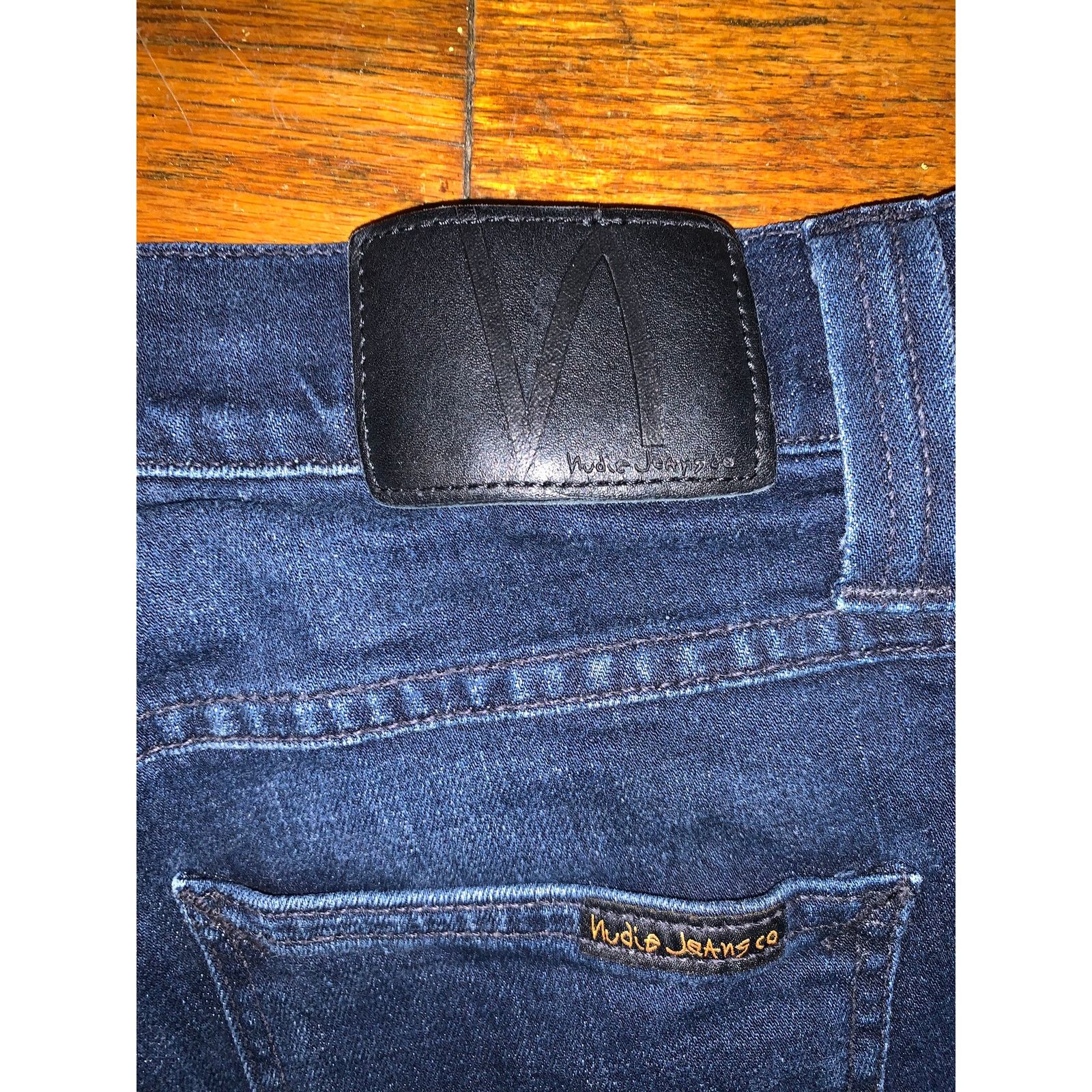Nudie Jeans Nudie Jeans Lean Dean Dark Wash Jeans Men’s 30x34 Slim Taper Size US 30 / EU 46 - 10 Thumbnail