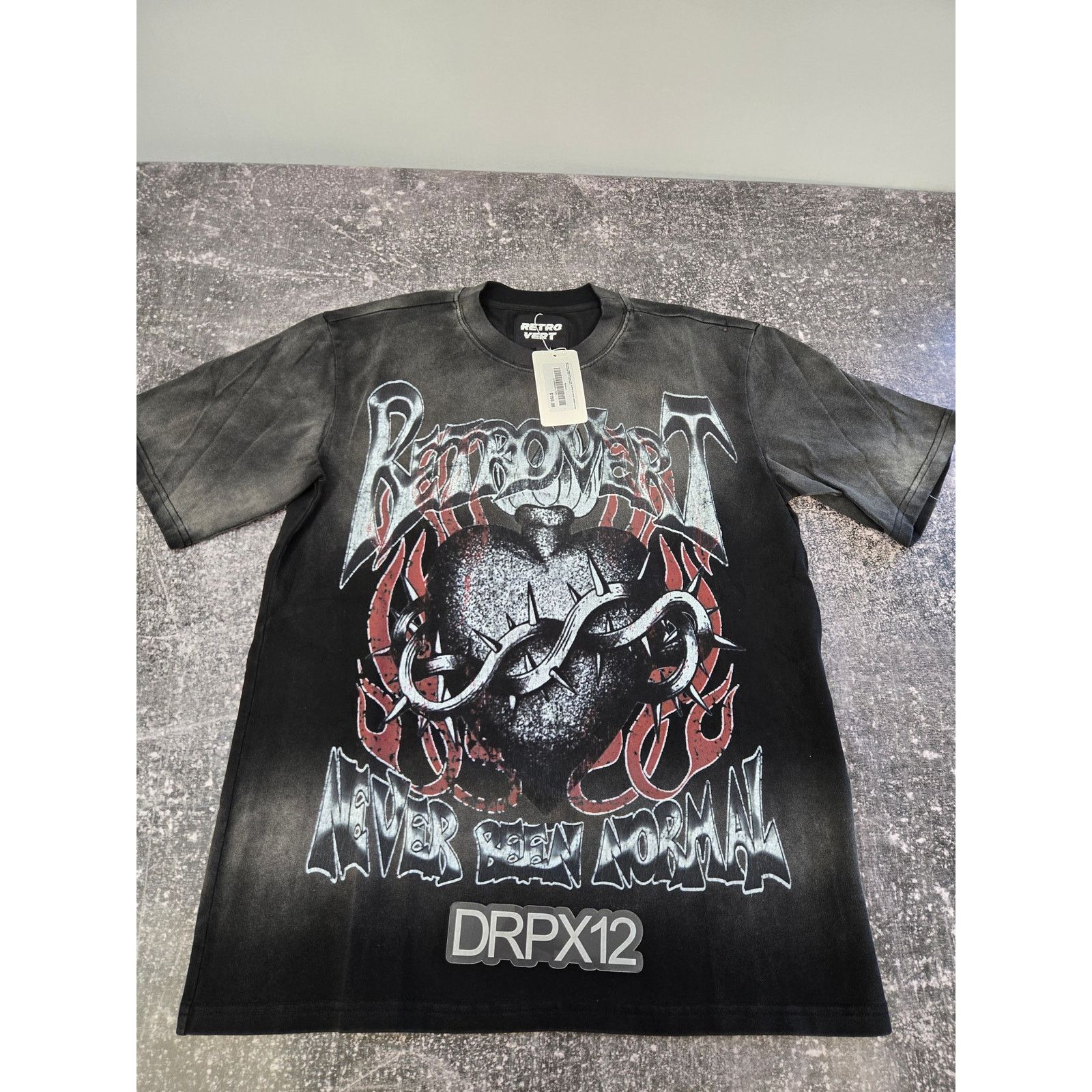 Other Retrovert Heart Thorn Tee Size SMALL Black Washed NWT! Size US S / EU 44-46 / 1 - 1 Thumbnail