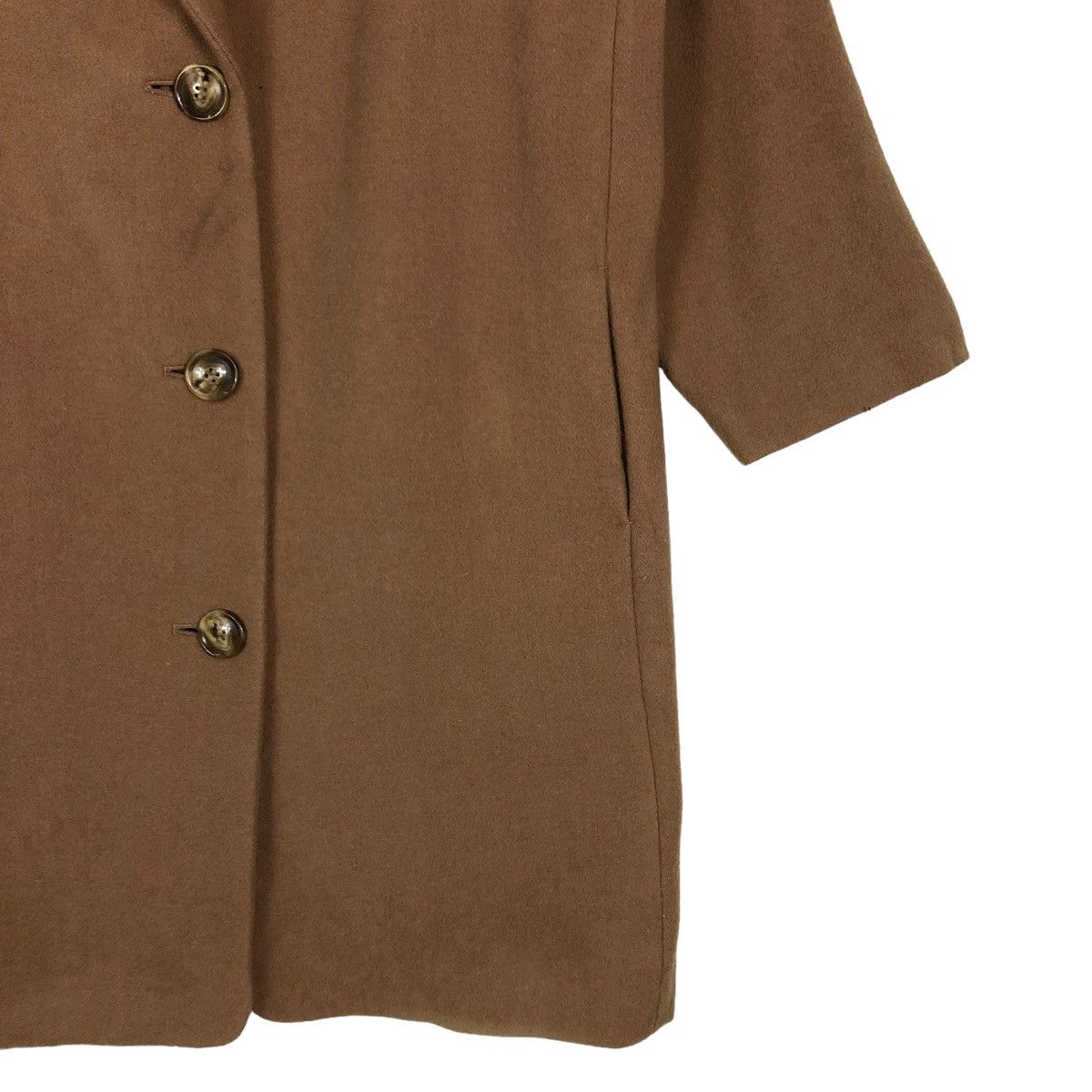 Issey Miyake 🔥Rich Brown - Long Fly Coats Double Breast Wool Avant Garde Size US M / EU 48-50 / 2 - 6 Thumbnail
