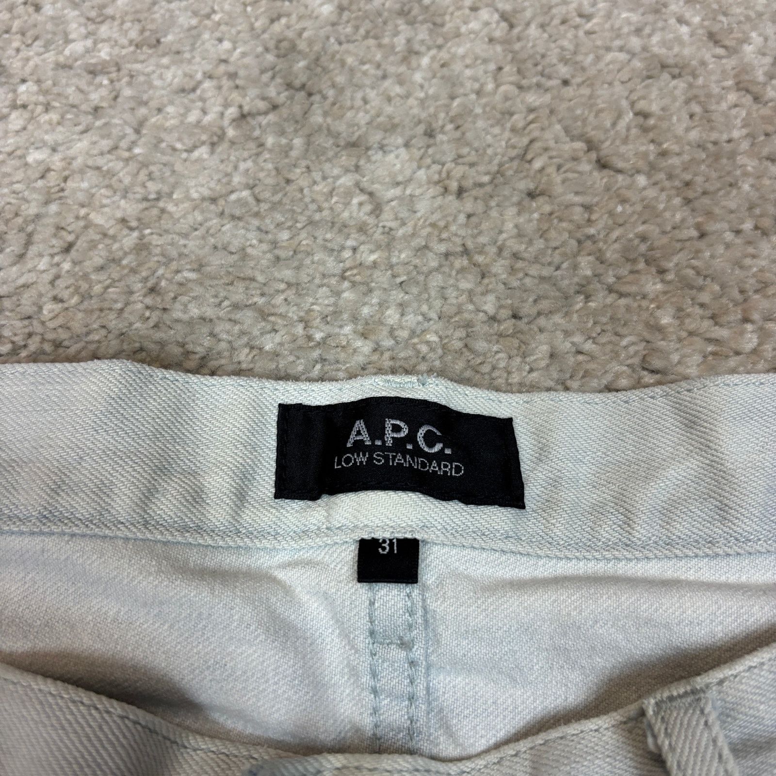 A.P.C. A.P.C. Low Standard Jeans Men's 31x30 Light Wash Size US 31 - 5 Thumbnail