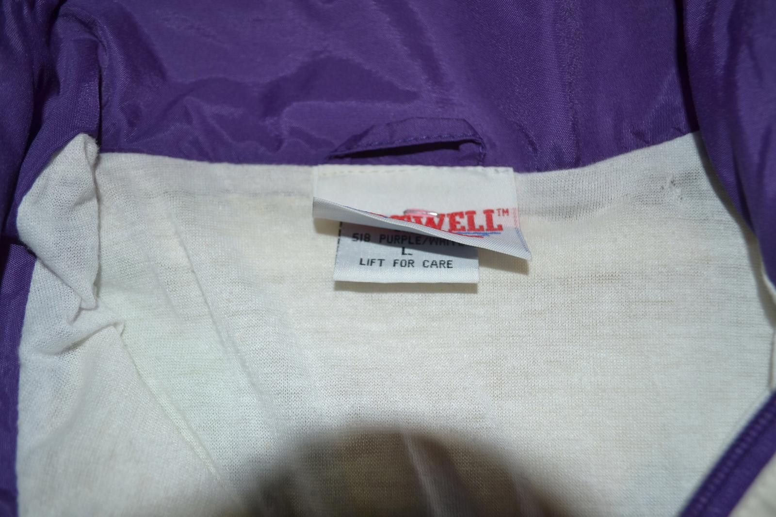 Other Maxwell Purple and White Glen Este Men's Windbreaker Jacket Size US L / EU 52-54 / 3 - 3 Thumbnail