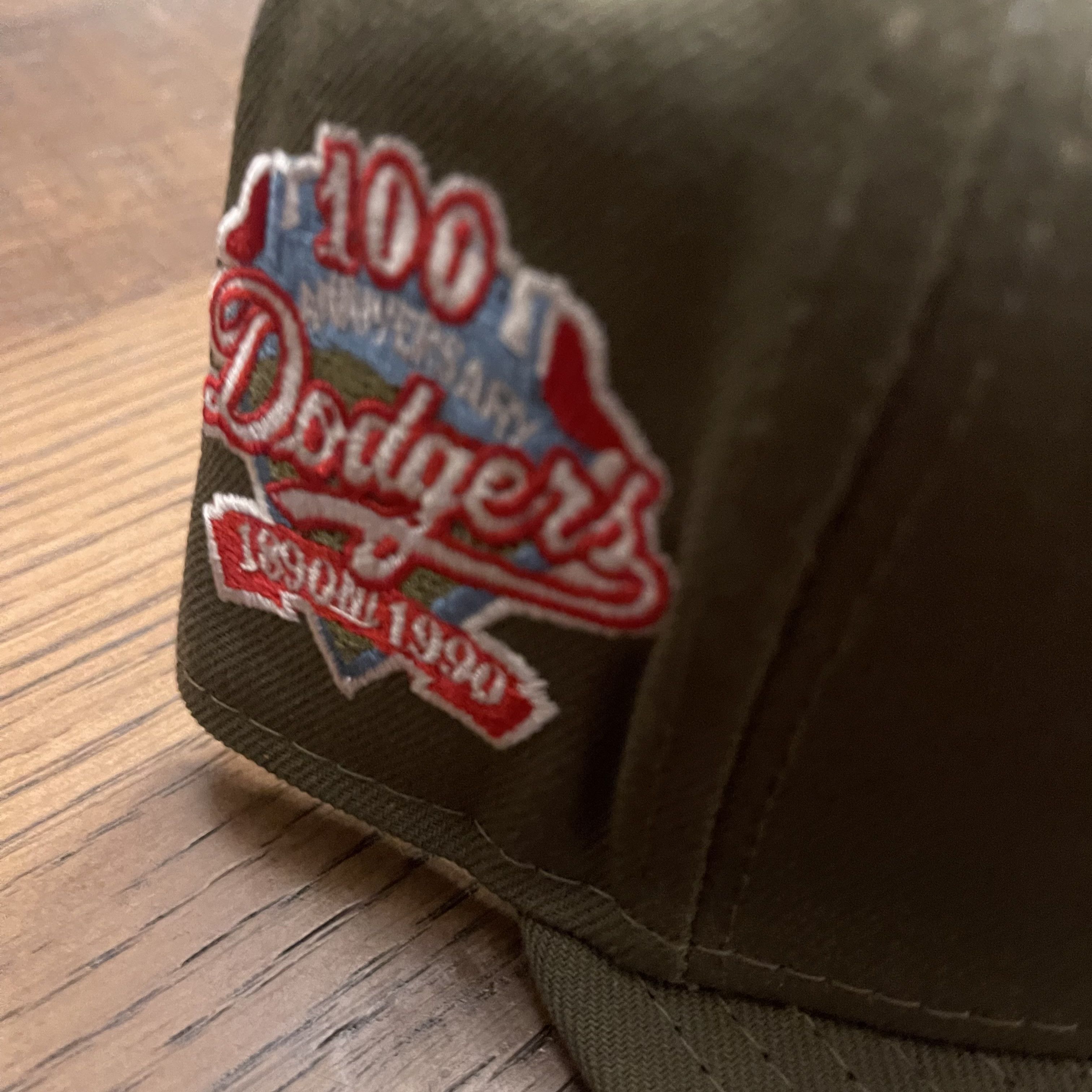 MLB × New Era New Era Los Angeles Dodgers 100 Anniversary Fitted Hat Size ONE SIZE - 3 Thumbnail
