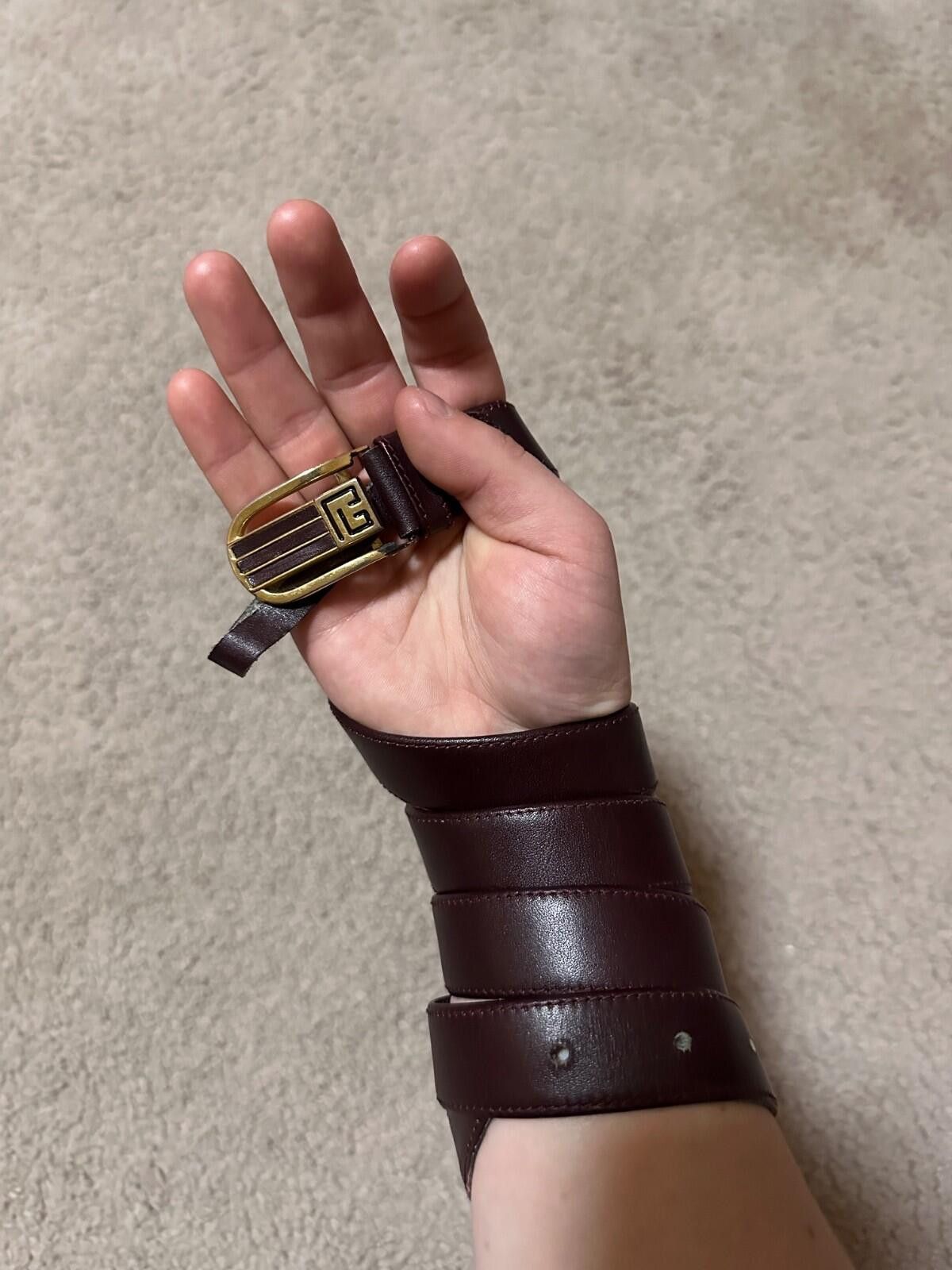 Balmain Vintage Pierre Balmain Brown Leather Belt Sz 95/38 Size ONE SIZE - 1 Thumbnail