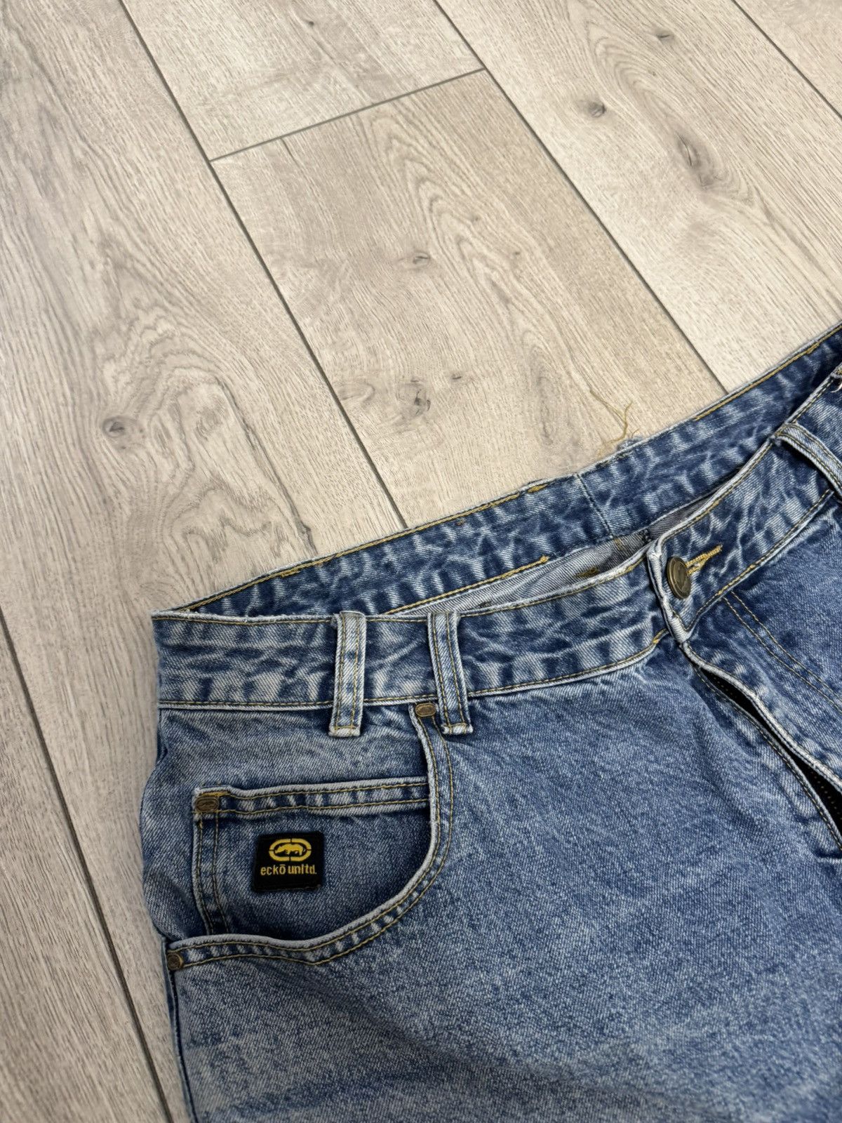 Ecko Unltd. Vintage y2k Raw Ecko untld big logo jorts rap skate baggy Size US 34 / EU 50 - 3 Thumbnail