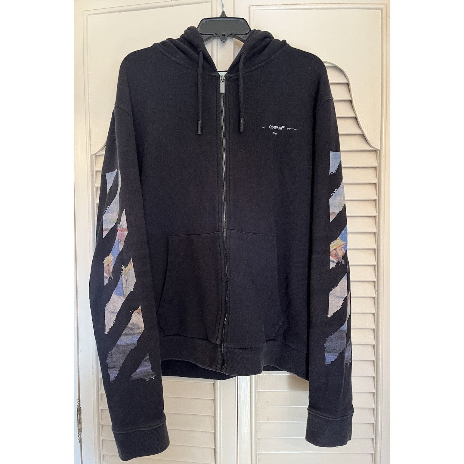 Off-White Off-White SS19 Impressionism Monet Arrow Sweatshirt Hoodie V Size US XL / EU 56 / 4 - 1 Thumbnail