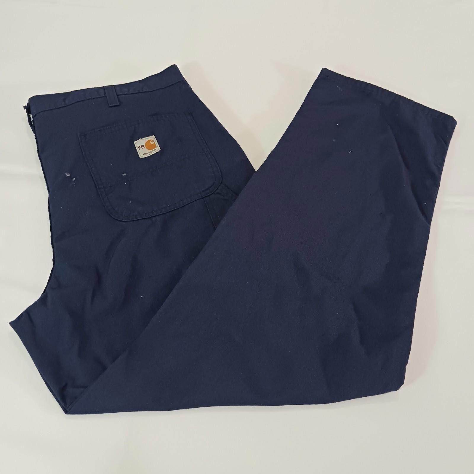 Carhartt Carhartt FR Work Pants Men 38x32 Relaxed Blue Flame Resistan Size ONE SIZE - 2 Thumbnail