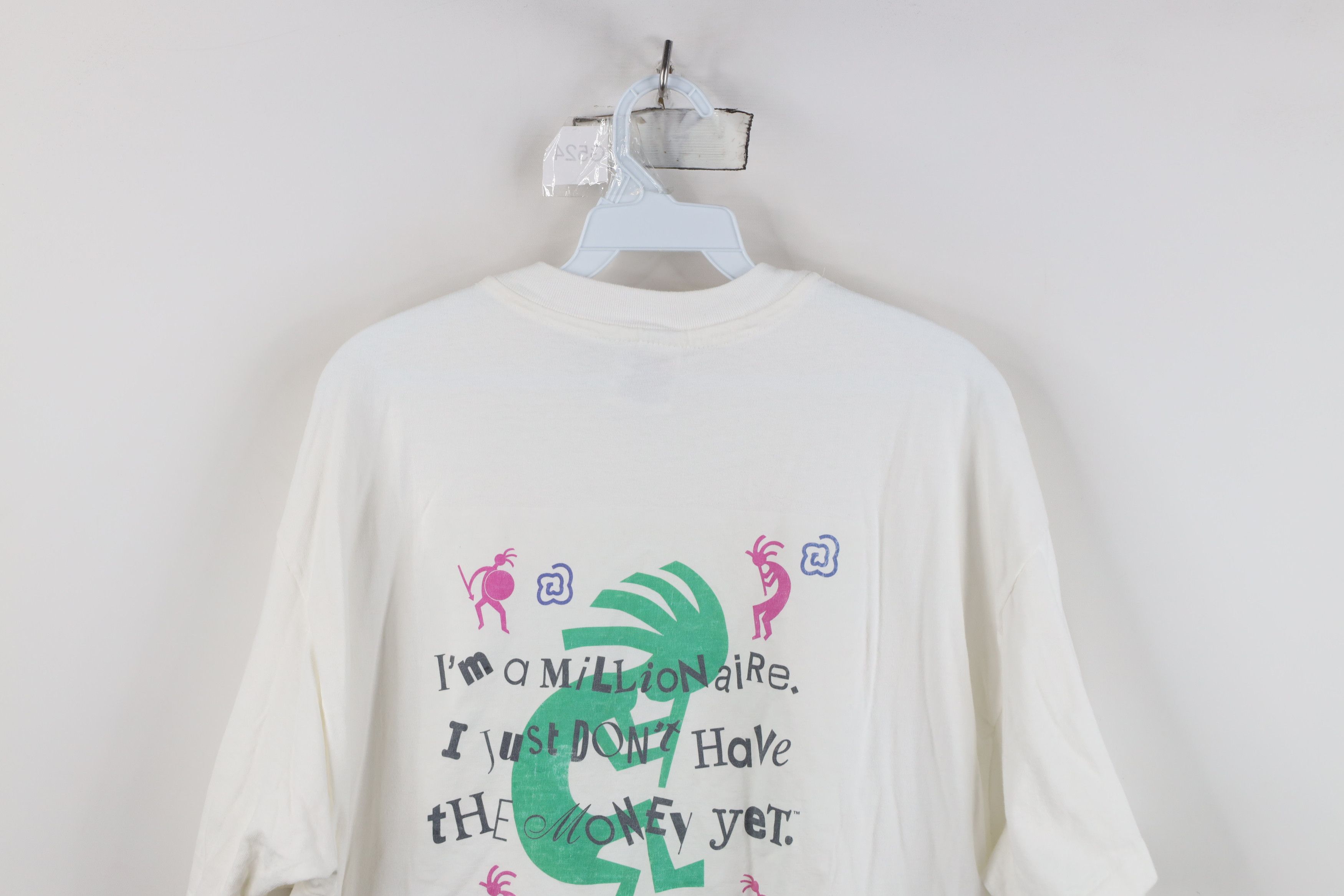 Vintage Vintage 90s Winners Set I'm A Millionaire Funny T-Shirt USA Size US XL / EU 56 / 4 - 11 Thumbnail