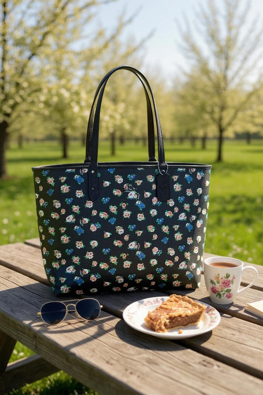 Coach Coach Reversible City Tote in Tea Rose Floral - NWT (New) Size ONE SIZE - 1 Thumbnail