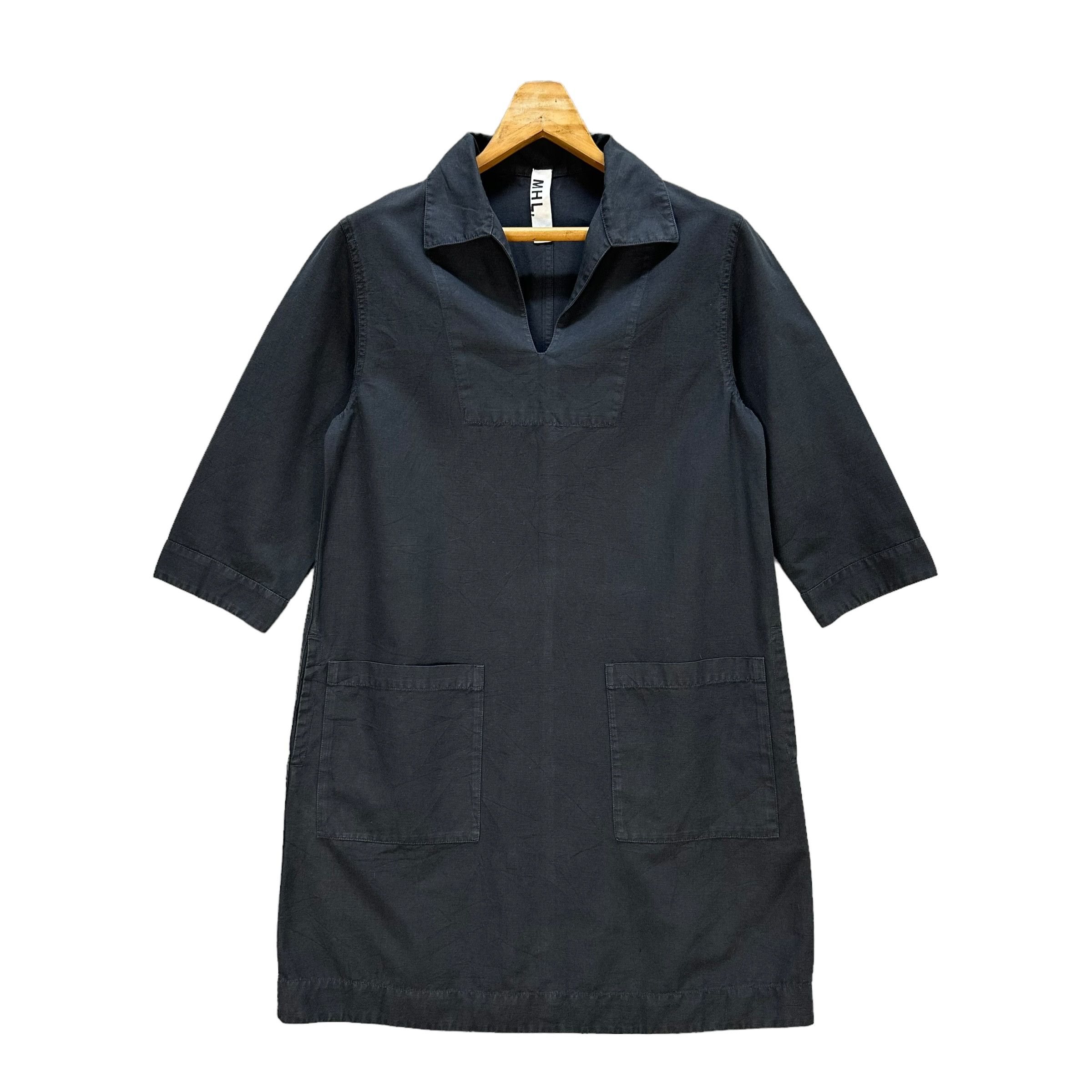 Margaret Howell Margaret Howell Double Pocket Long Collared Shirt #A4-0086 Size US S / EU 44-46 / 1 - 1 Thumbnail