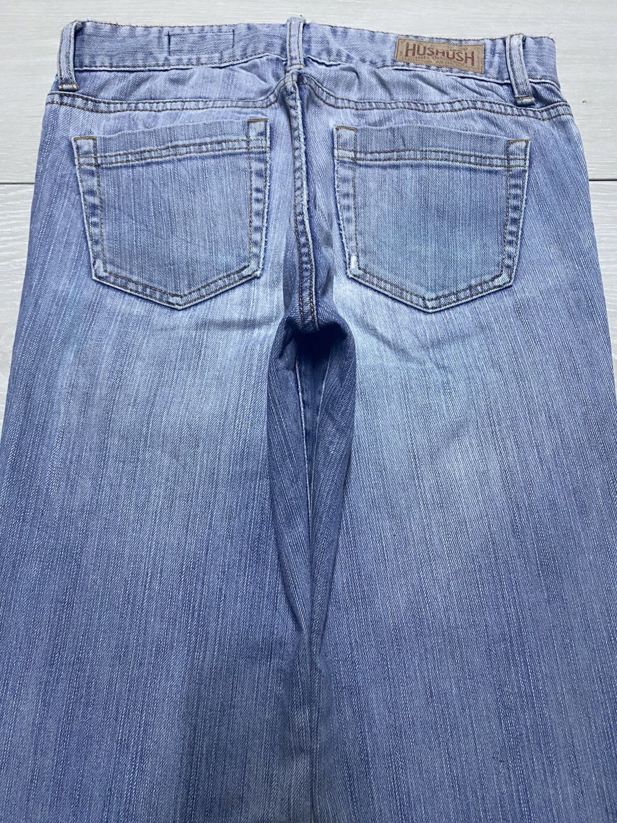 Japanese Brand Vintage Japanese Brand Hush Hush Light Wash Flare Jeans Size US 29 - 4 Thumbnail