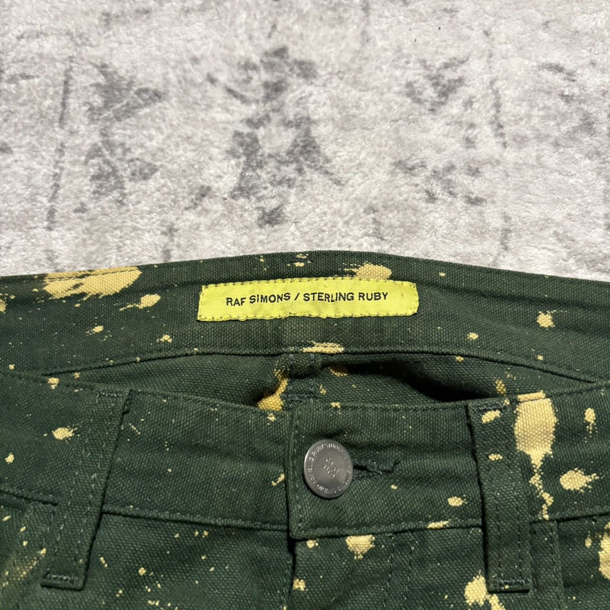 Raf Simons × Sterling Ruby Sterling Ruby x Raf Simons AW14 Bleached Green Denim Jeans Size US 30 / EU 46 - 5 Thumbnail