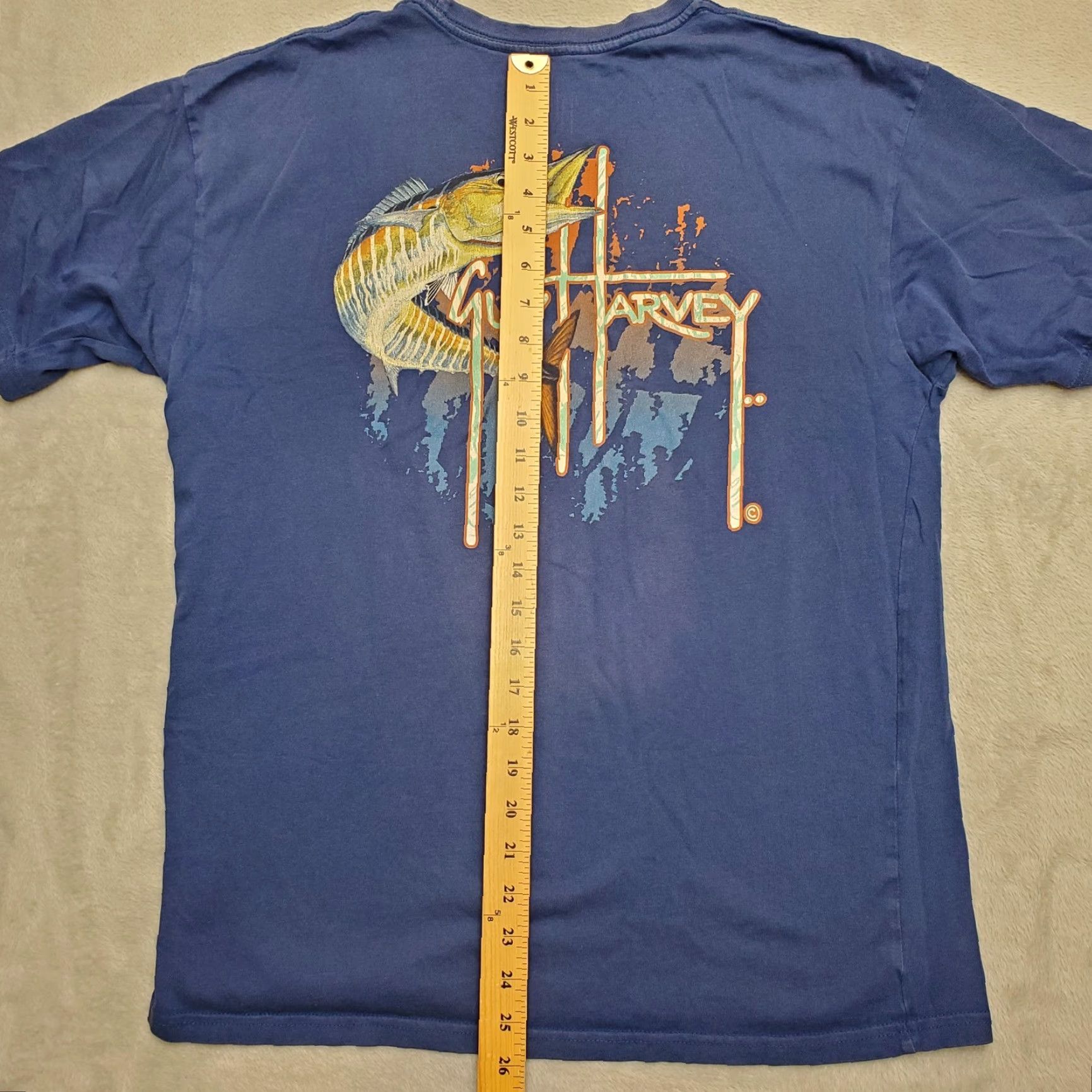 Guy Harvey VINTAGE Guy Harvey Shirt Mens Medium Blue Saltwater Fishing Sportsman Nature TEE Size US M / EU 48-50 / 2 - 6 Thumbnail