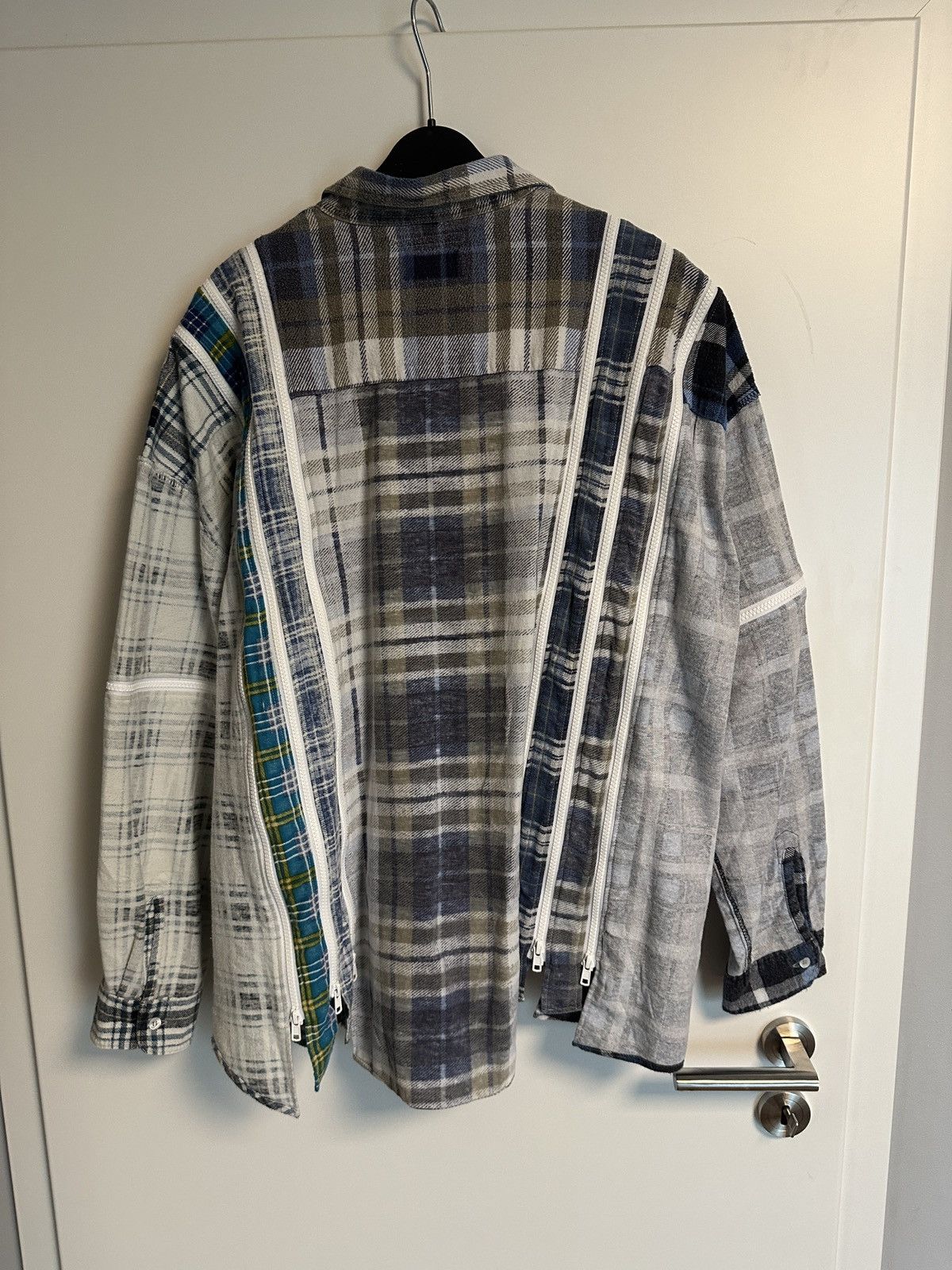 Needles Rebuild by Needles 7 cit Flannel blue white one size fit big Size US L / EU 52-54 / 3 - 9 Thumbnail