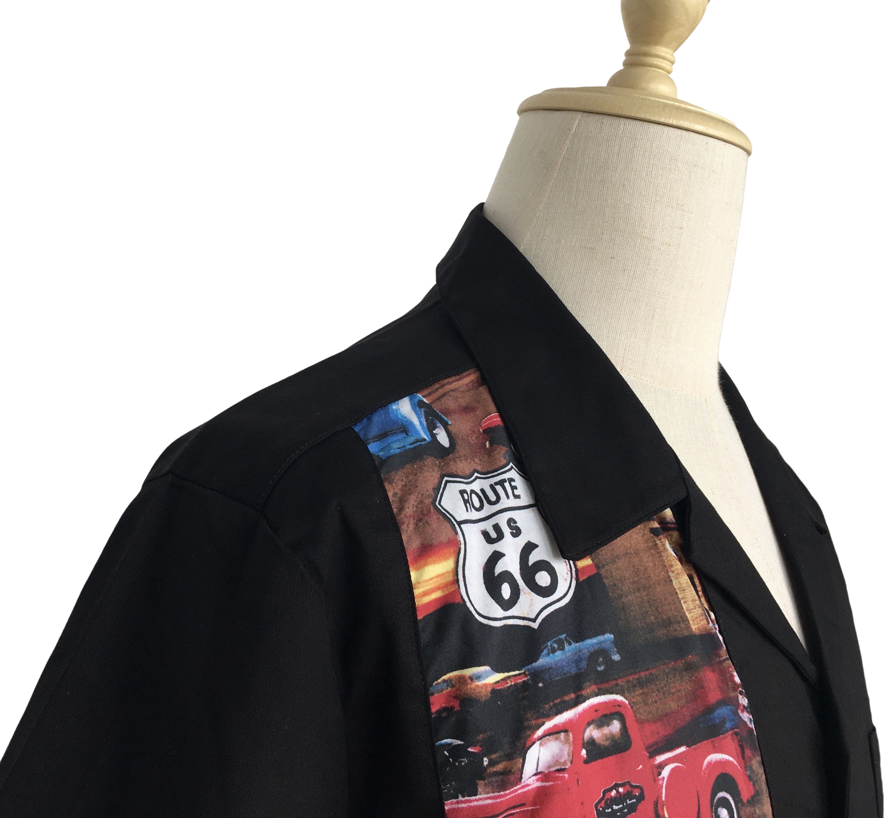 Other Men's Casual Shirts 1950's Retro Vintage Tops Cars Pattern Size US XXL / EU 58 / 5 - 6 Thumbnail