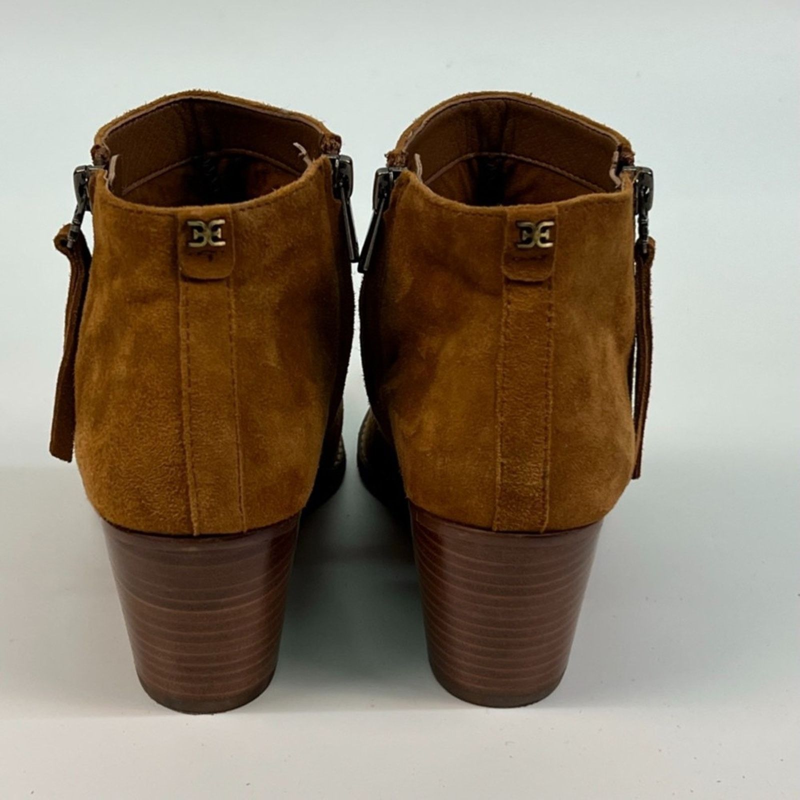 Sam Edelman SAM EDELMAN Walden Brown Suede Boot Women Sz 8.5 (Cognac) Size US 8.5 / IT 38.5 - 7 Thumbnail