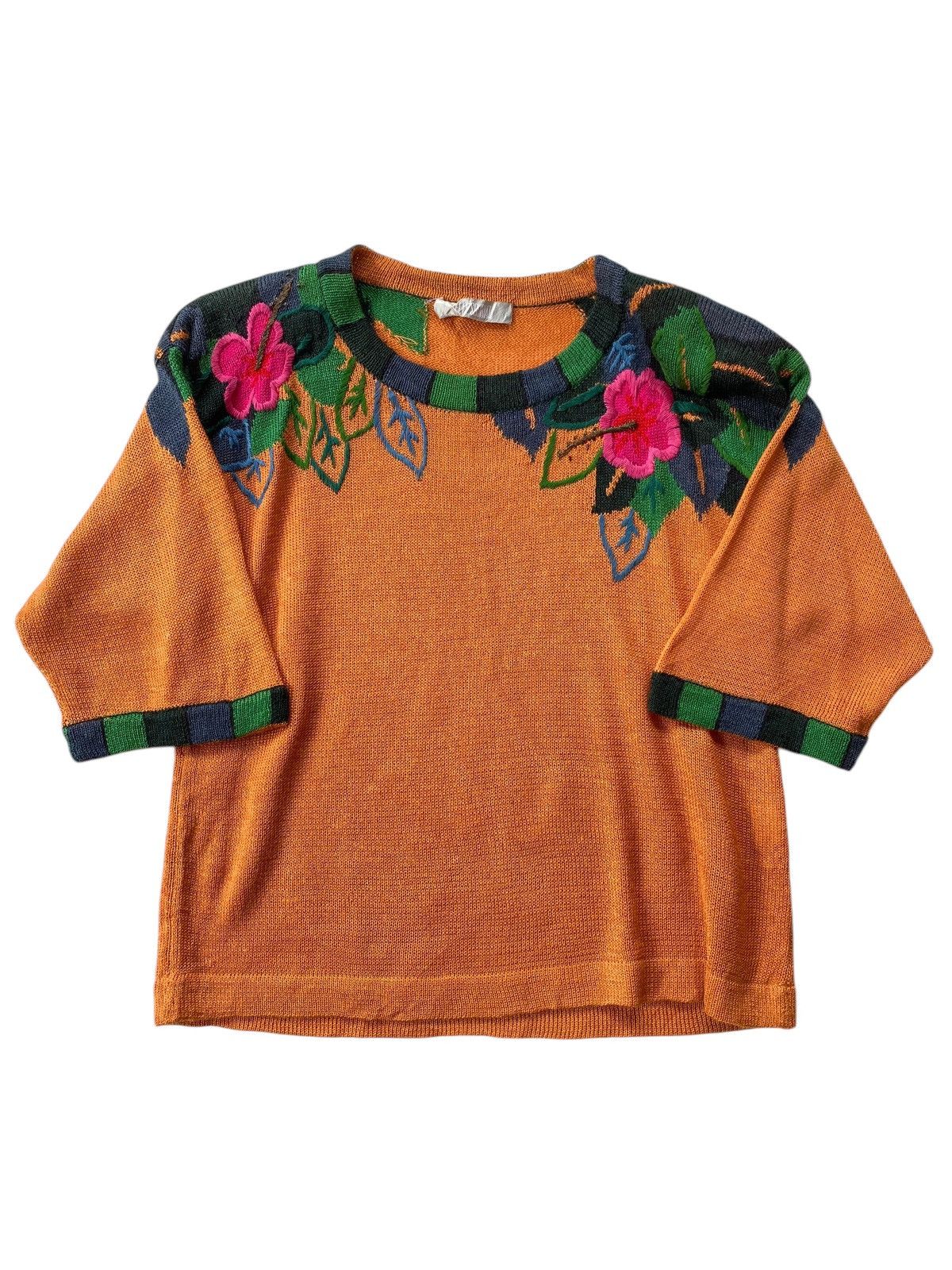Japanese Brand × Vintage Vtg 90s Elle Souriat Sweater Knitwear Size M / US 6-8 / IT 42-44 - 1 Thumbnail