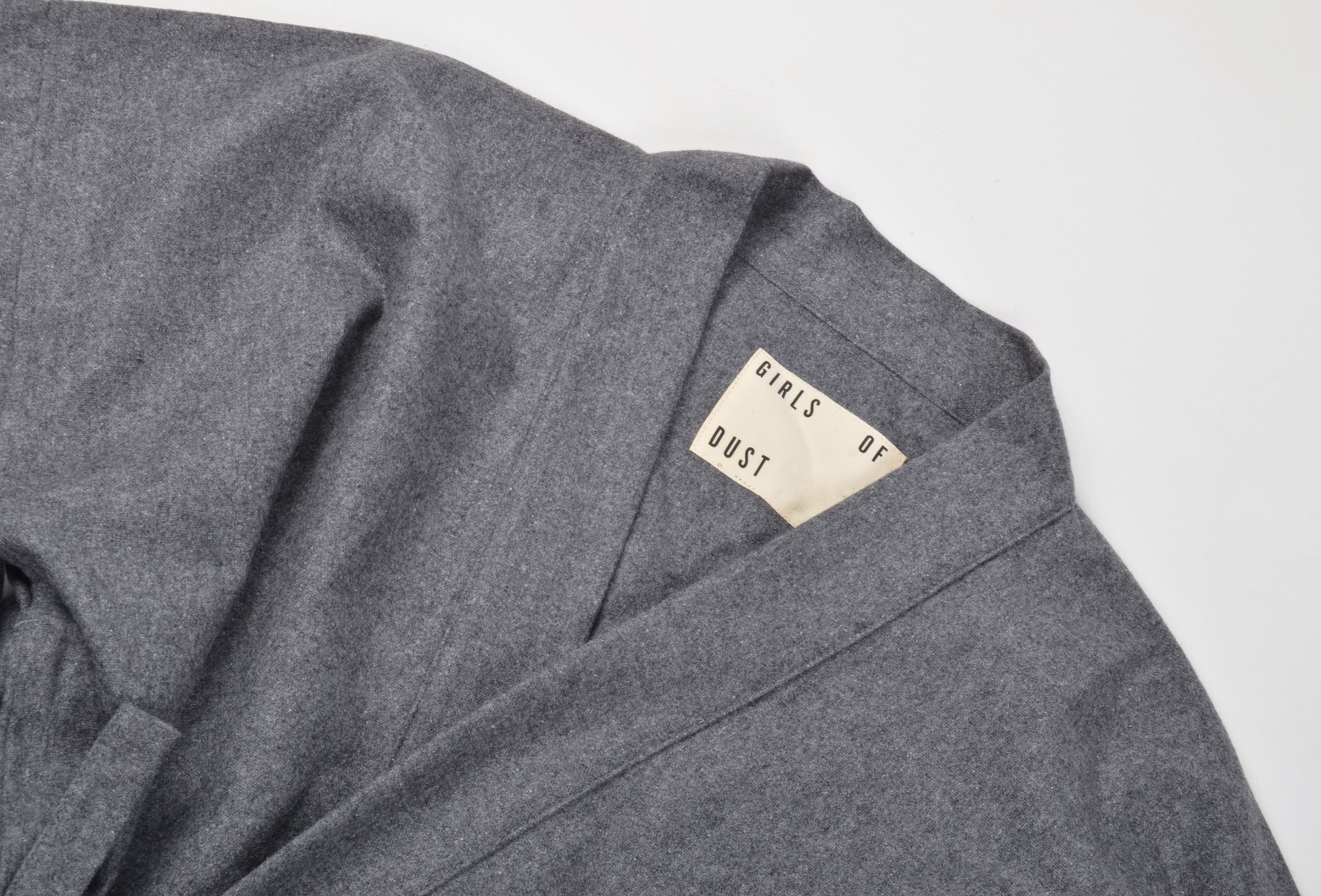 Other Girls of Dust Wool Blend Gray Wrap Cropped Kimono Size XS / US 0-2 / IT 36-38 - 5 Thumbnail