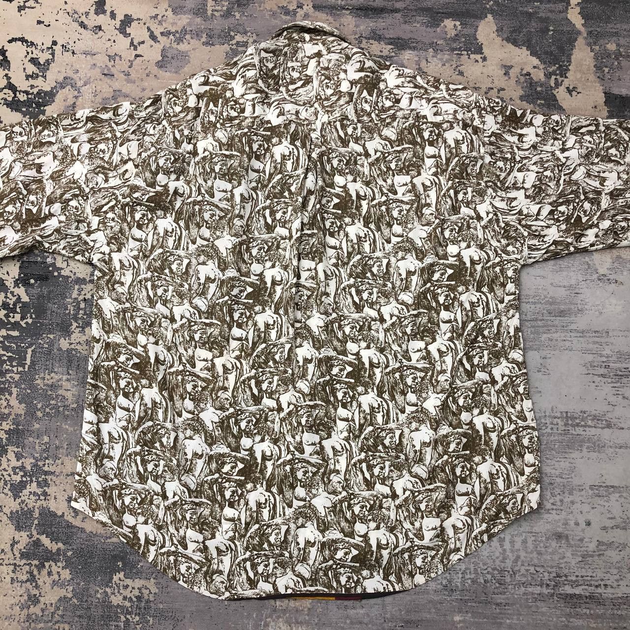 HOMME BOY CO. × Vintage T329 VTG BOY ROMAN EMPIRE FULL PRINT 100rayon SHIRTS Size US L / EU 52-54 / 3 - 2 Thumbnail