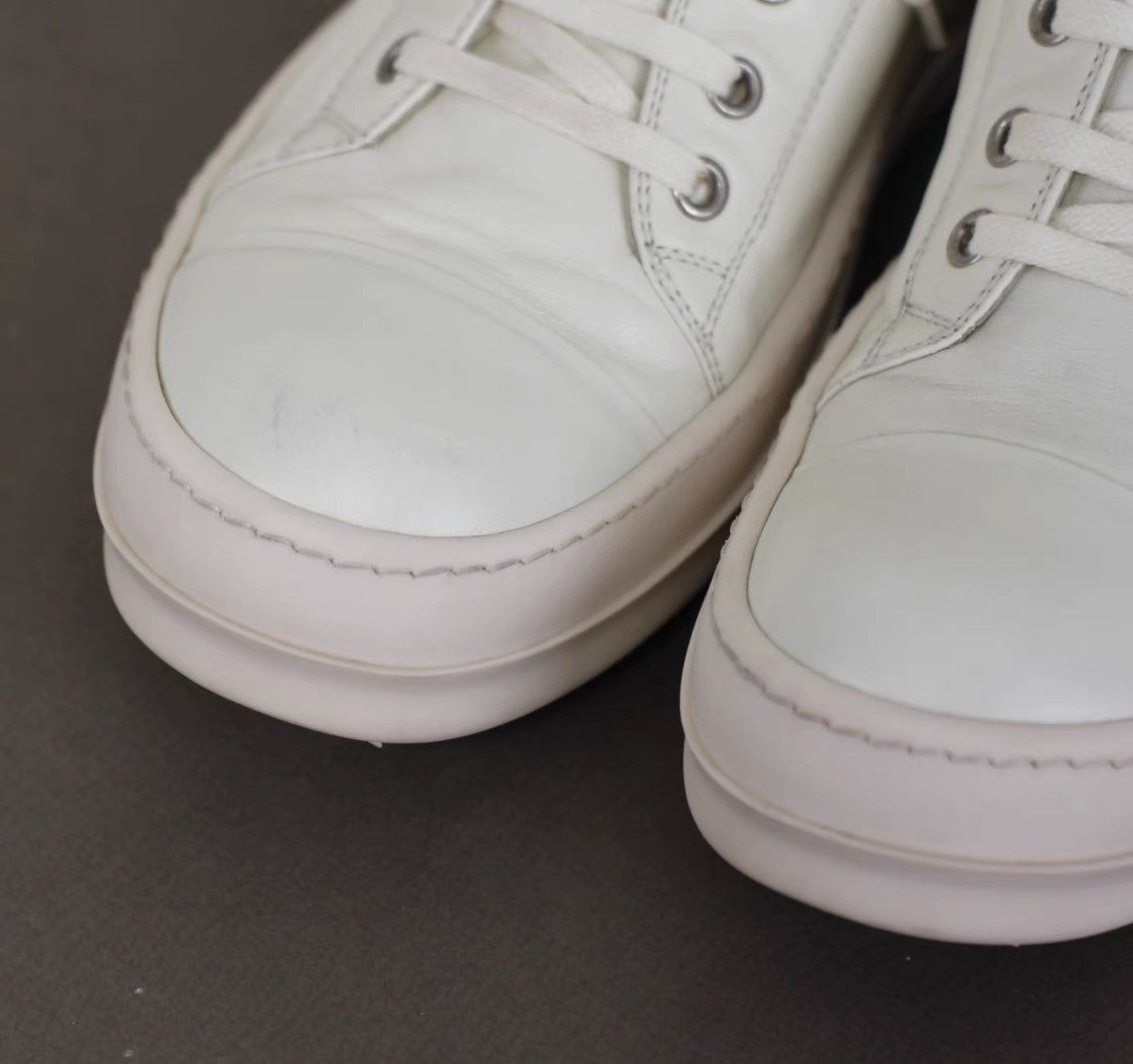 Rick Owens Rick Owens Leather "Milk" Bubble Converse-Inspired Sneakers Size US 7 / EU 40 - 4 Thumbnail