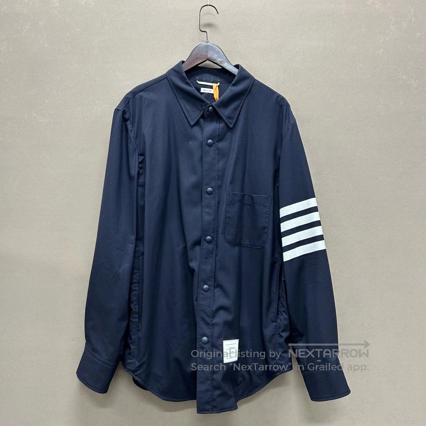 Thom Browne Thom Browne Navy Wool Striped Jacket. Size US M / EU 48-50 / 2 - 1 Thumbnail