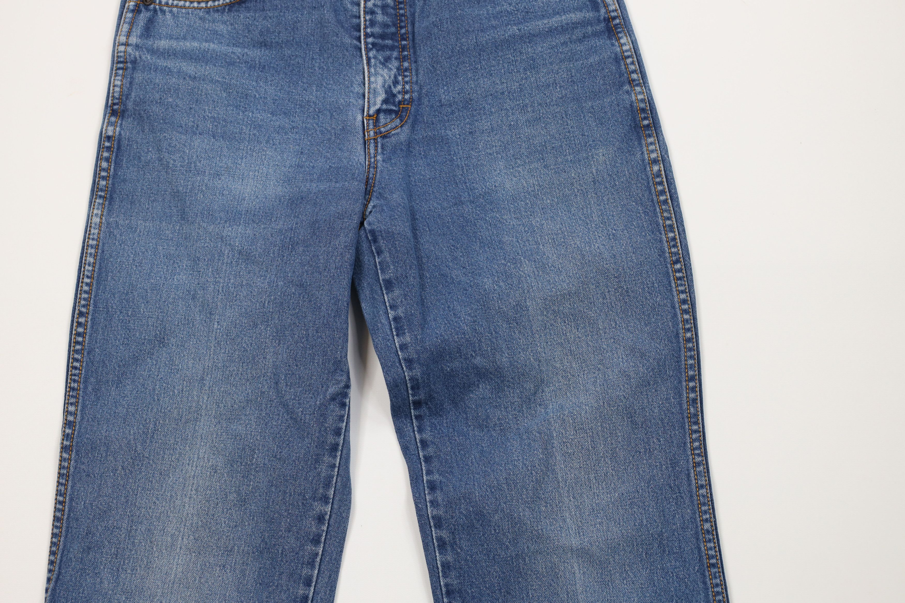 Vintage Vintage 70s 80s Streetwear Straight Leg Denim Jeans Blue Size 28" / US 6 / IT 42 - 3 Thumbnail