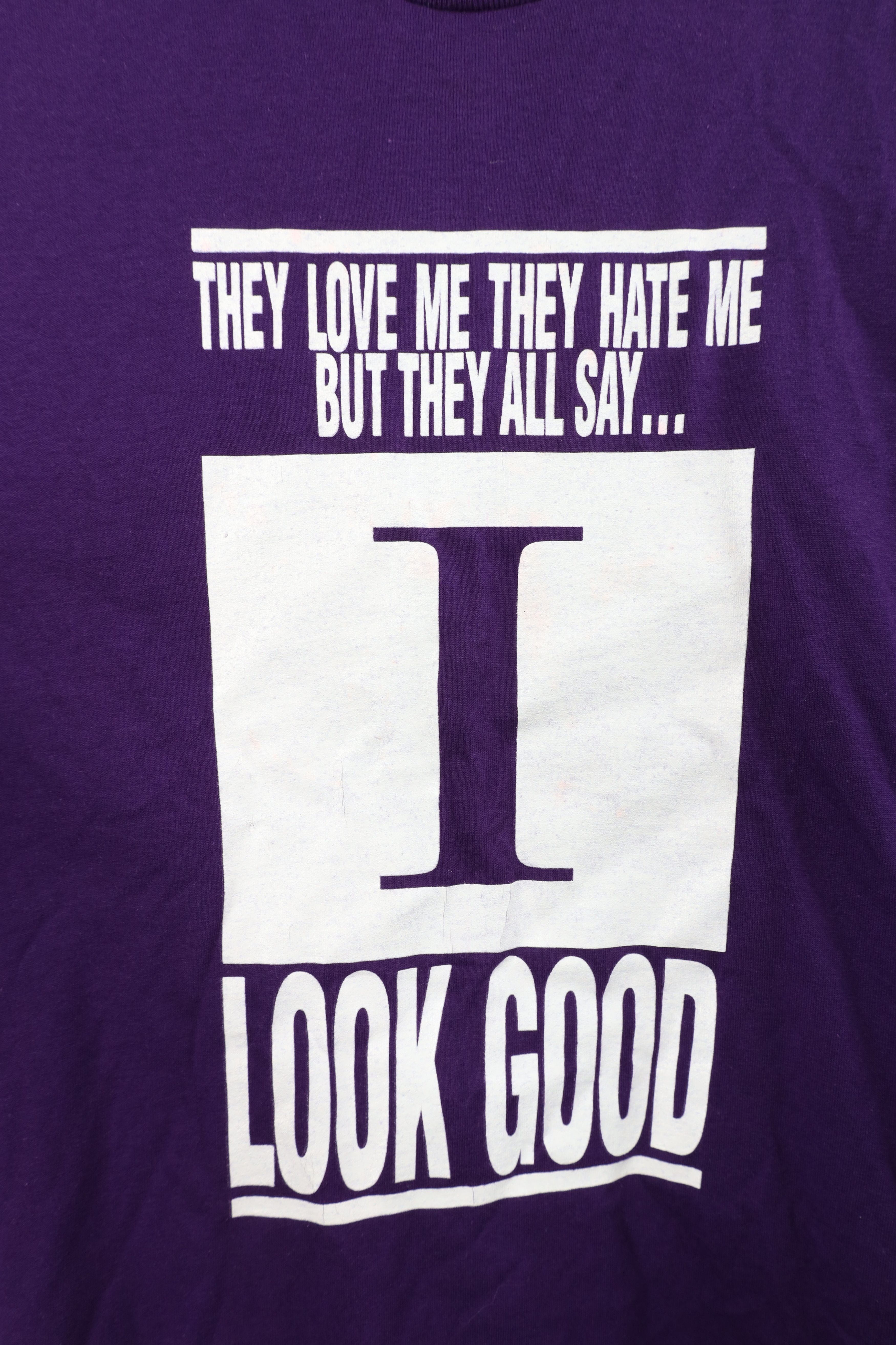 Vintage Vintage 90s Hate Me But They All Say I Look Good T-Shirt Size US XL / EU 56 / 4 - 4 Thumbnail