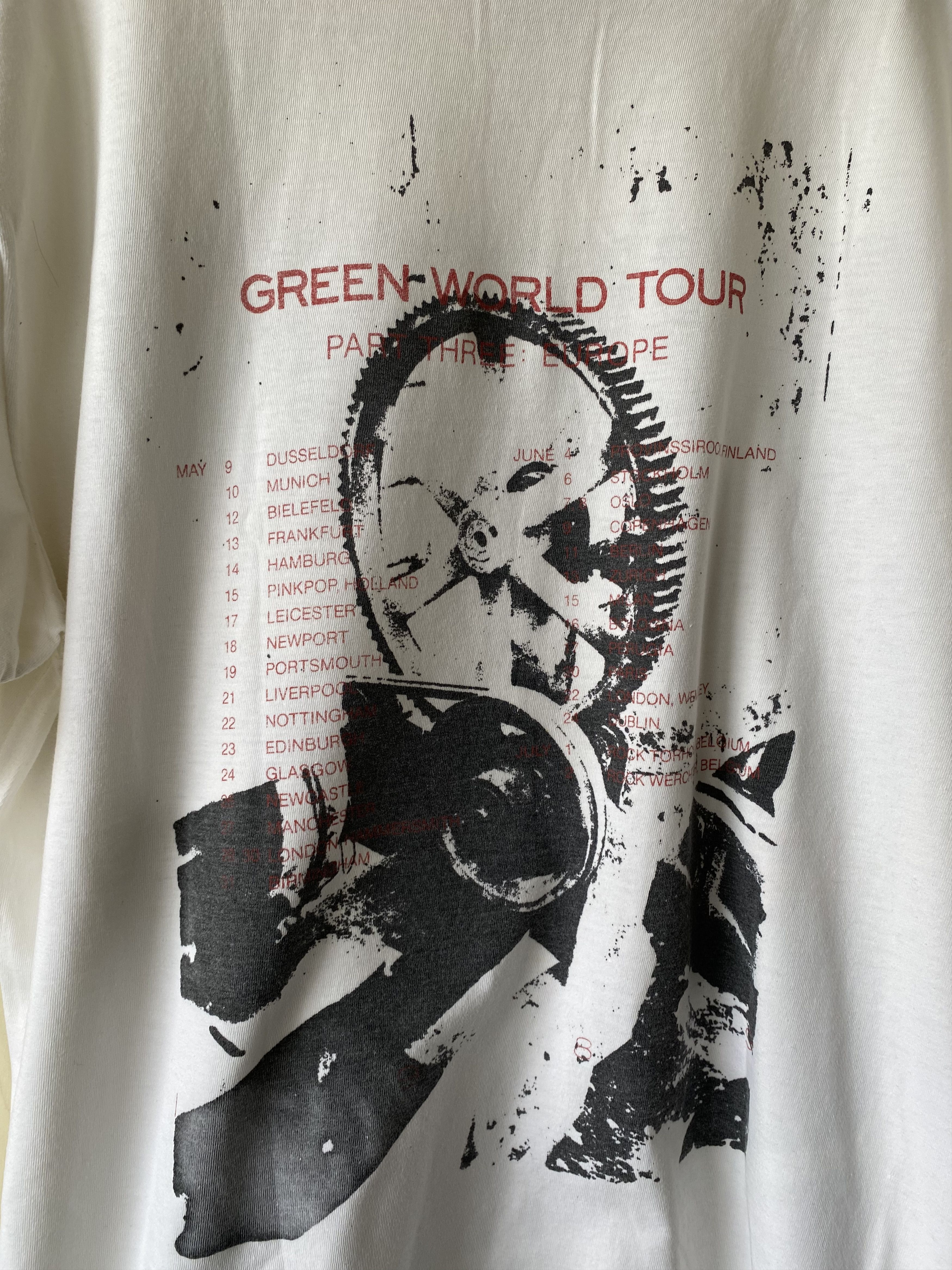 Band Tees Vintage 1989 R.E.M. Green World tour t-shirt Size US XL / EU 56 / 4 - 3 Thumbnail
