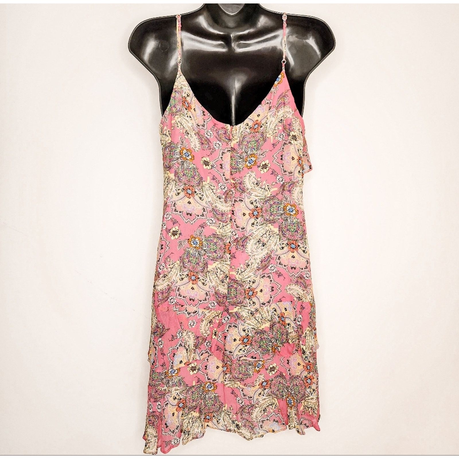 Vintage Bailey 44 Floral Slip Dress Chemise Silk Viscose Dress Sz M Size M / US 6-8 / IT 42-44 - 3 Thumbnail