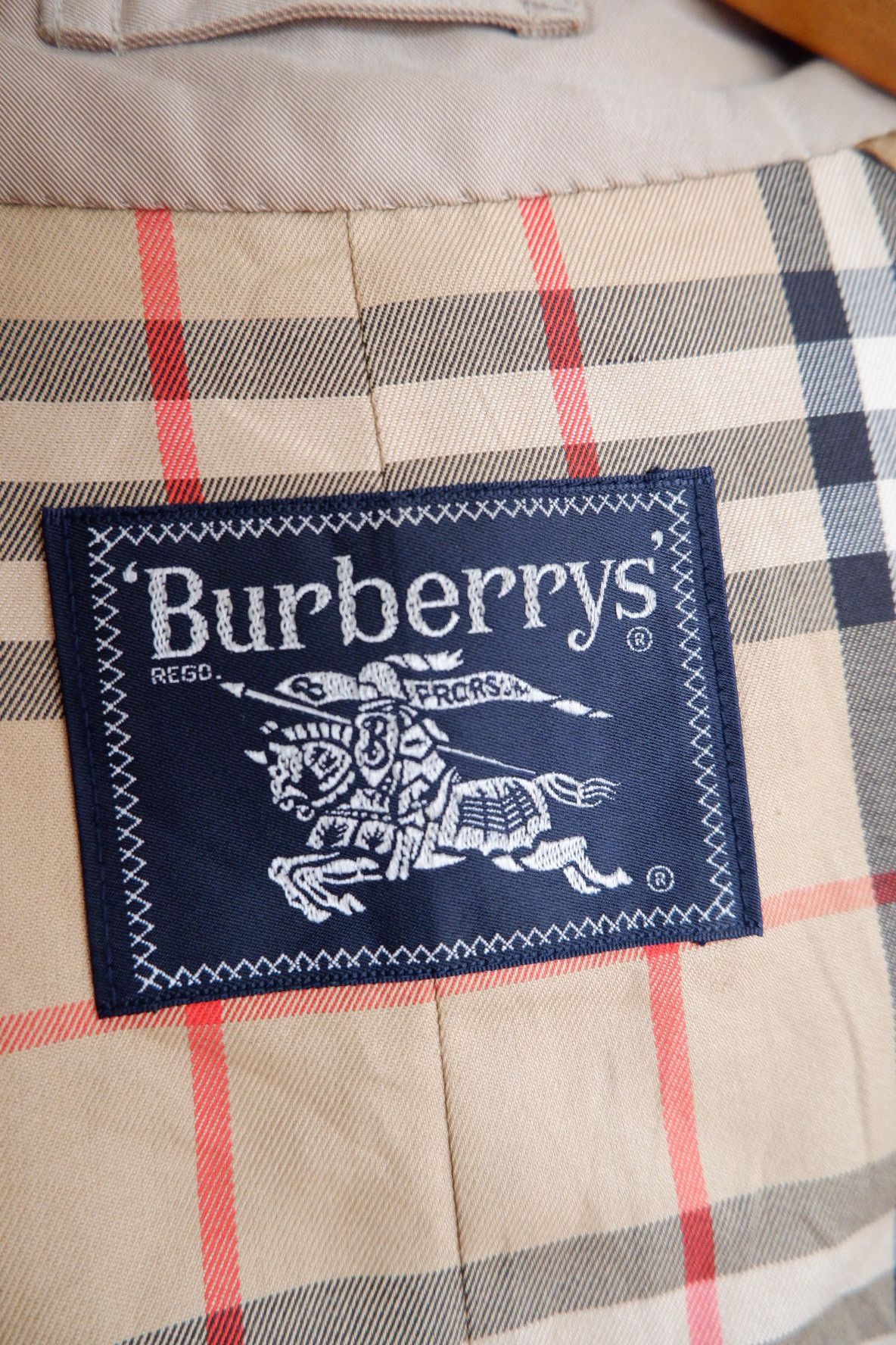 Burberry Vintage 80s Burberry London Checked Double Breast Trenchcoat Size US S / EU 44-46 / 1 - 8 Thumbnail