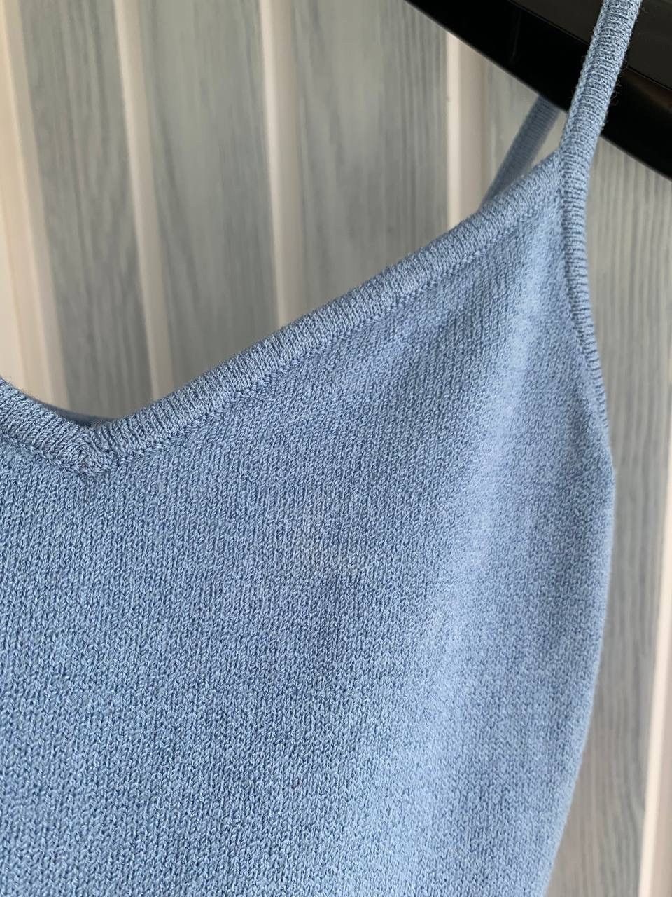 Designer × St. John Vintage St. John USA Women Blue Knit Wool Spaghetti Tank Top Size S / US 4 / IT 40 - 14 Thumbnail