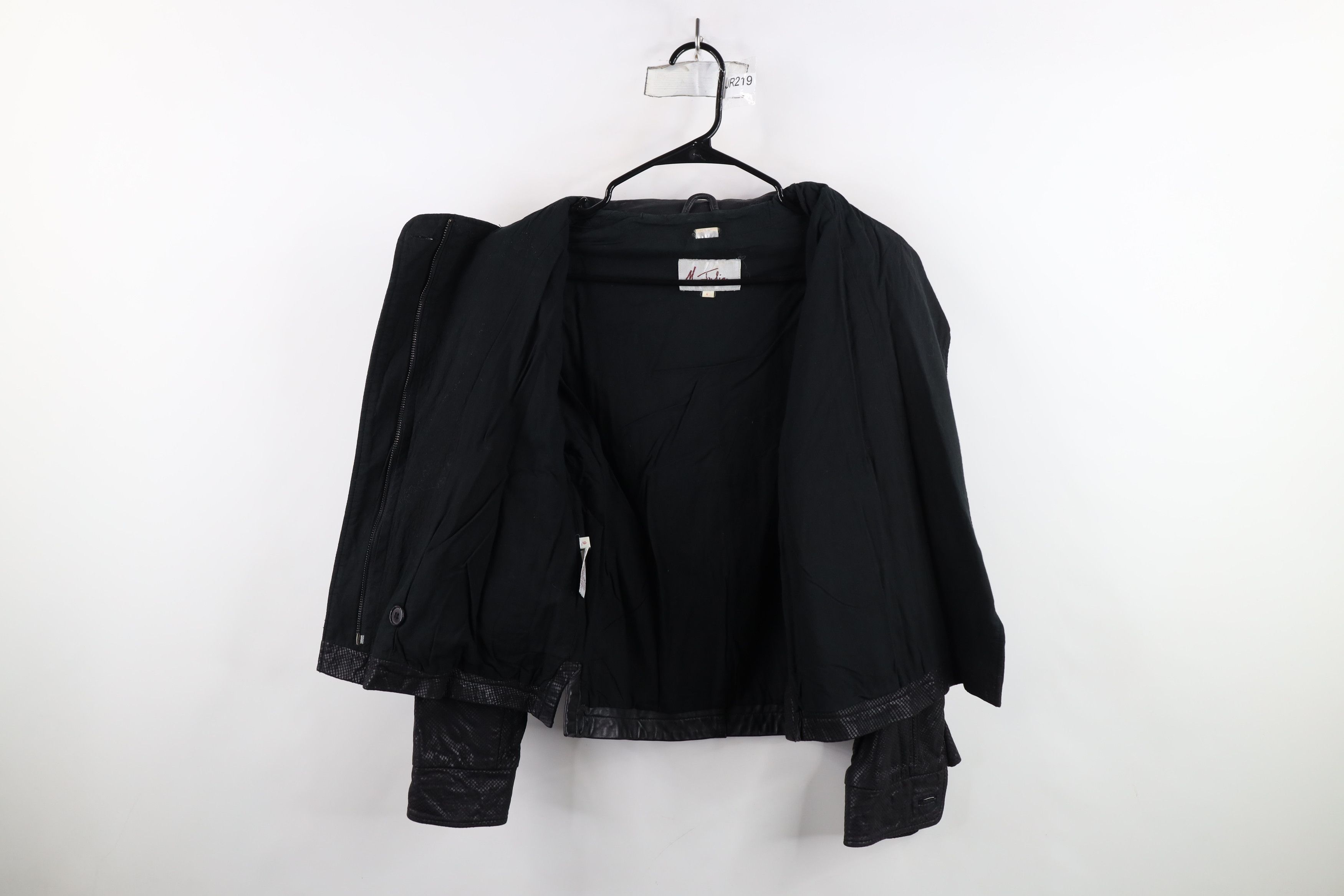 Vintage Vintage 90s Streetwear Strap Collar Leather Bomber Jacket Size M / US 6-8 / IT 42-44 - 9 Thumbnail