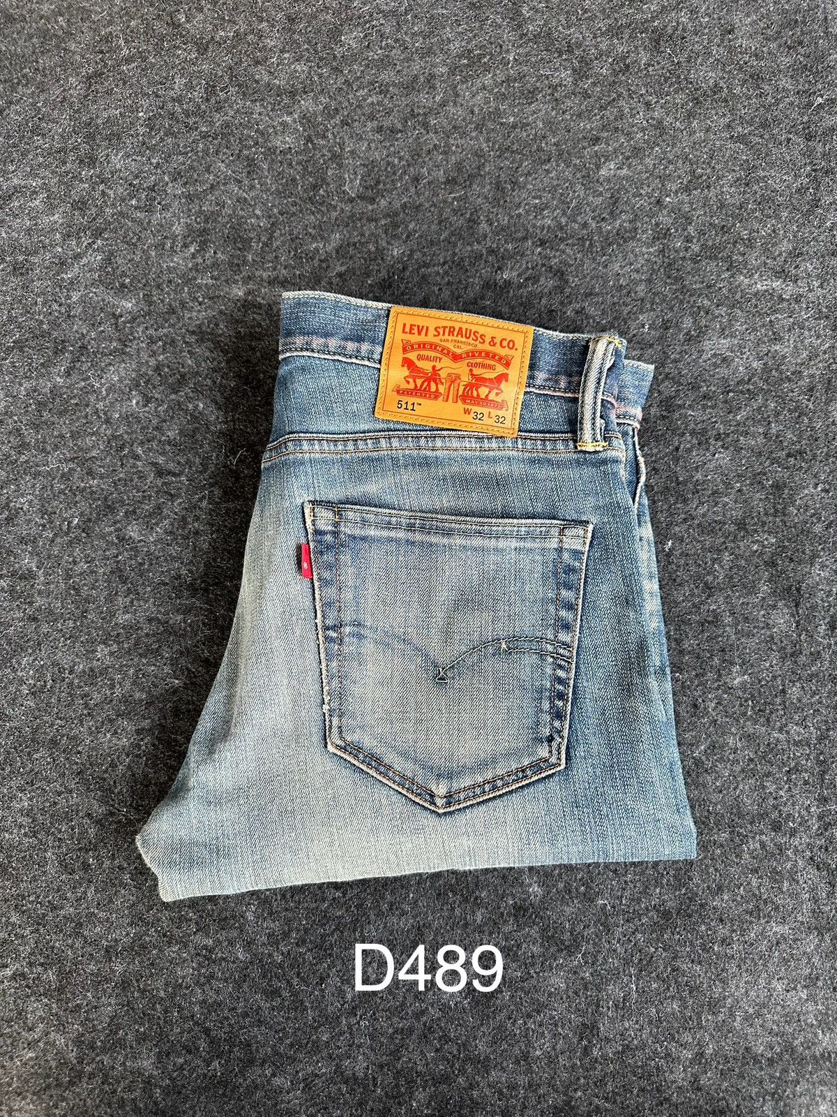 Levi's Levis 511 Selvedge Faded Washed Blue Denim 32x29 D489 Size US 32 / EU 48 - 22 Thumbnail
