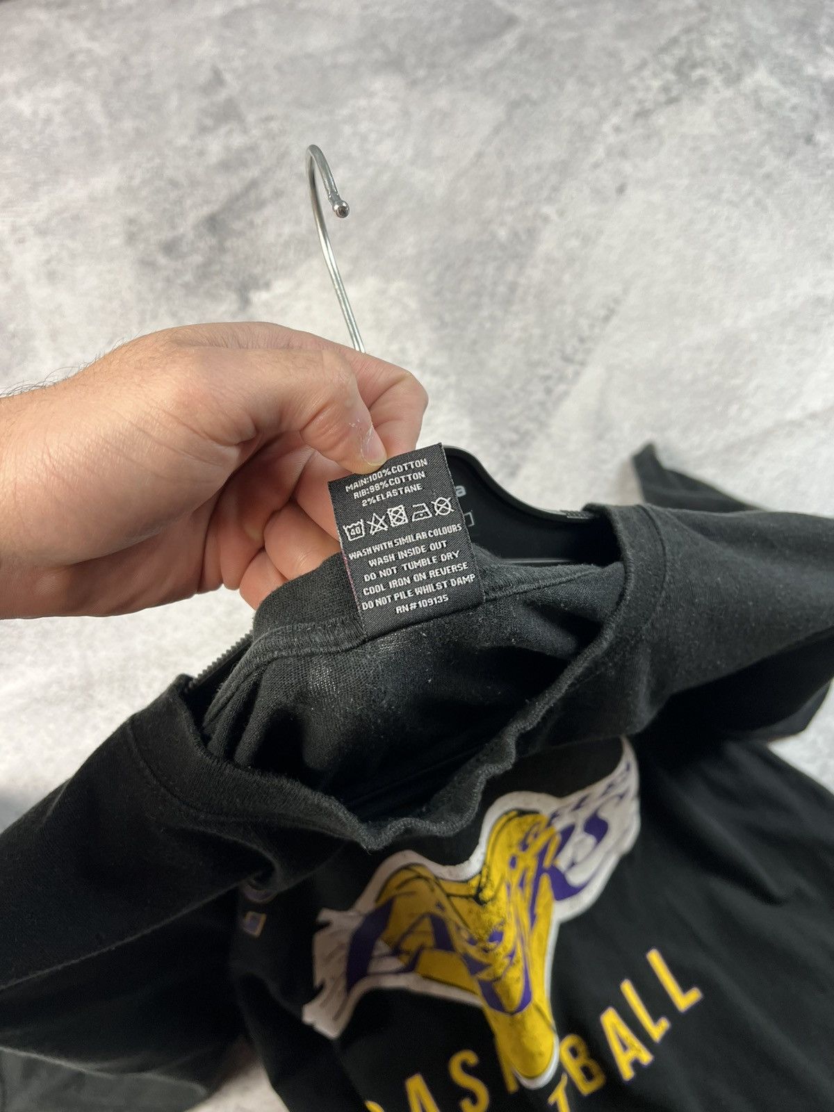 NBA Lakers Los Angeles basketball T-shirt Size US M / EU 48-50 / 2 - 6 Thumbnail