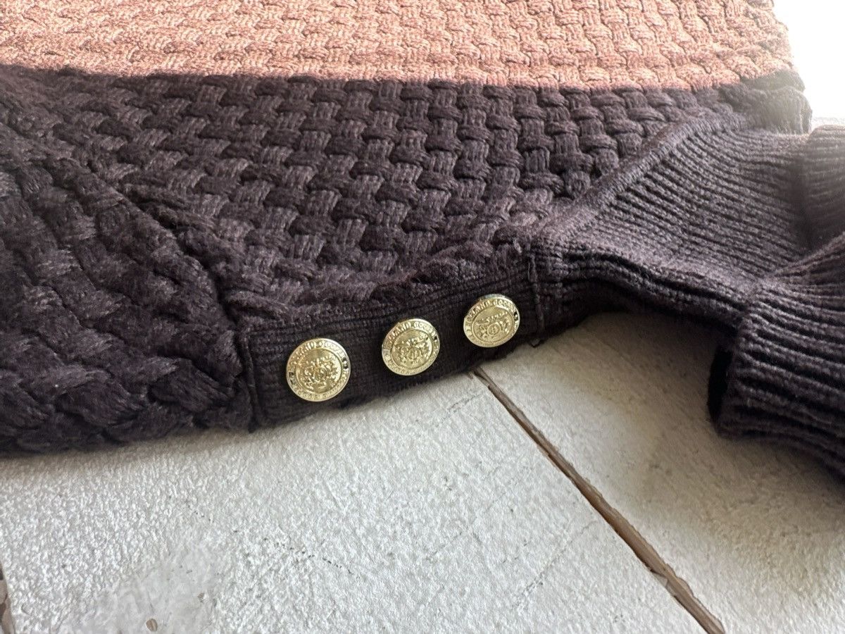 Other LUXURY HOLLAND COOPER 🚨 DARK BROWN BIG KNIT SWEATER Size XS / US 0-2 / IT 36-38 - 6 Thumbnail