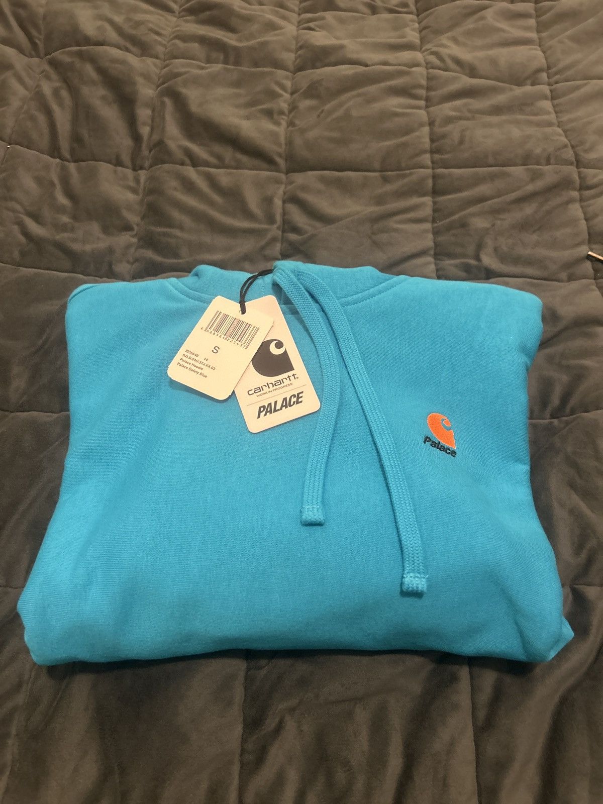 Carhartt × Palace Palace Carhartt WIP Hoodie “Safety Blue” | Grailed 